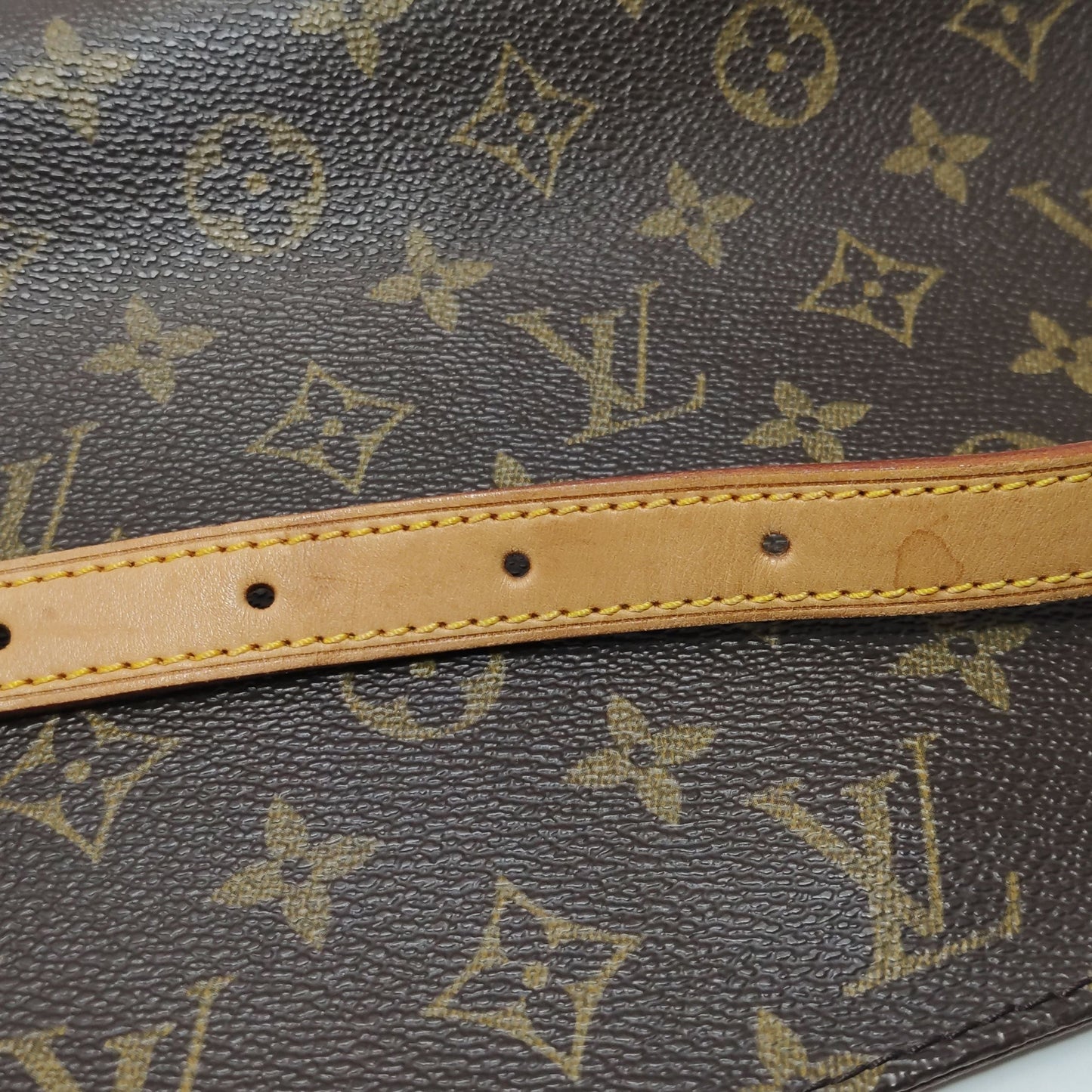 Preloved GLM-Musette Wangfei Bag Monogram Print Flap Shoulder Bag 250303781088686