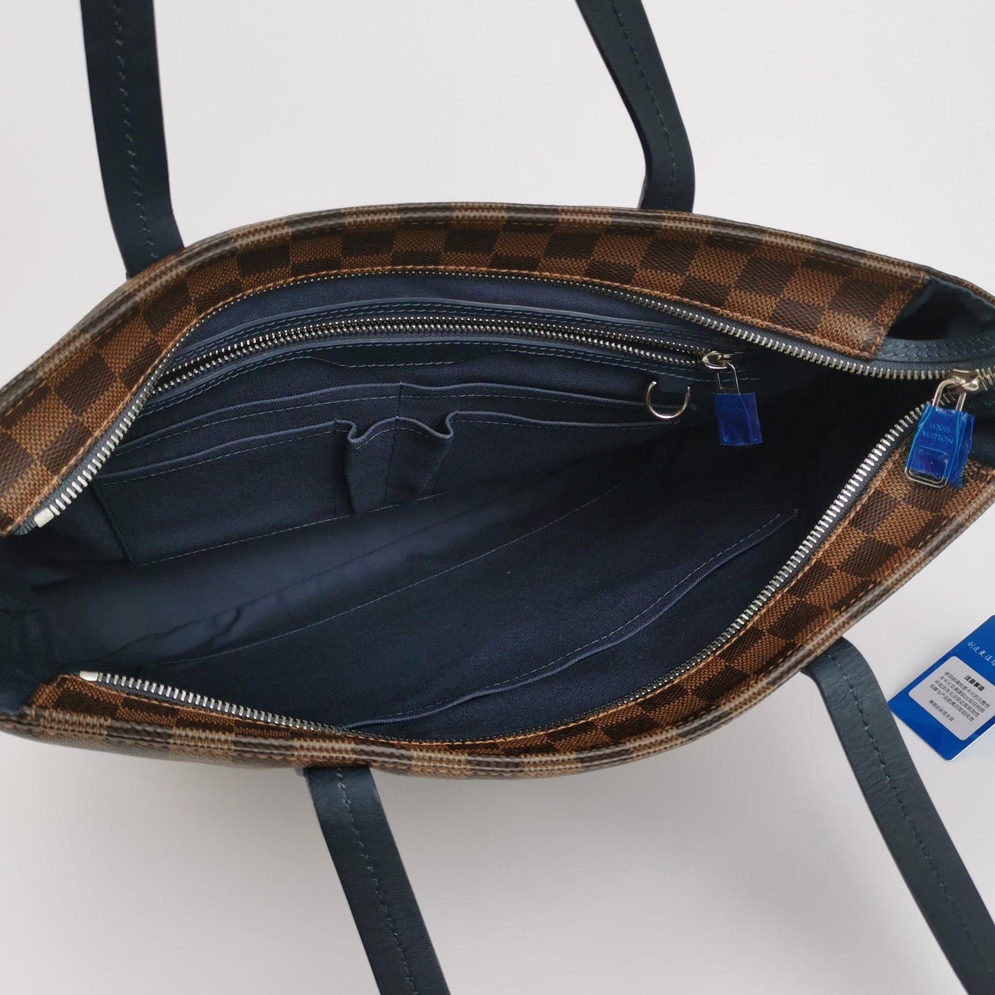 Preloved GLM-Herald Leather Checkerboard Logo Crossbody Shoulder Bag 250212781059870