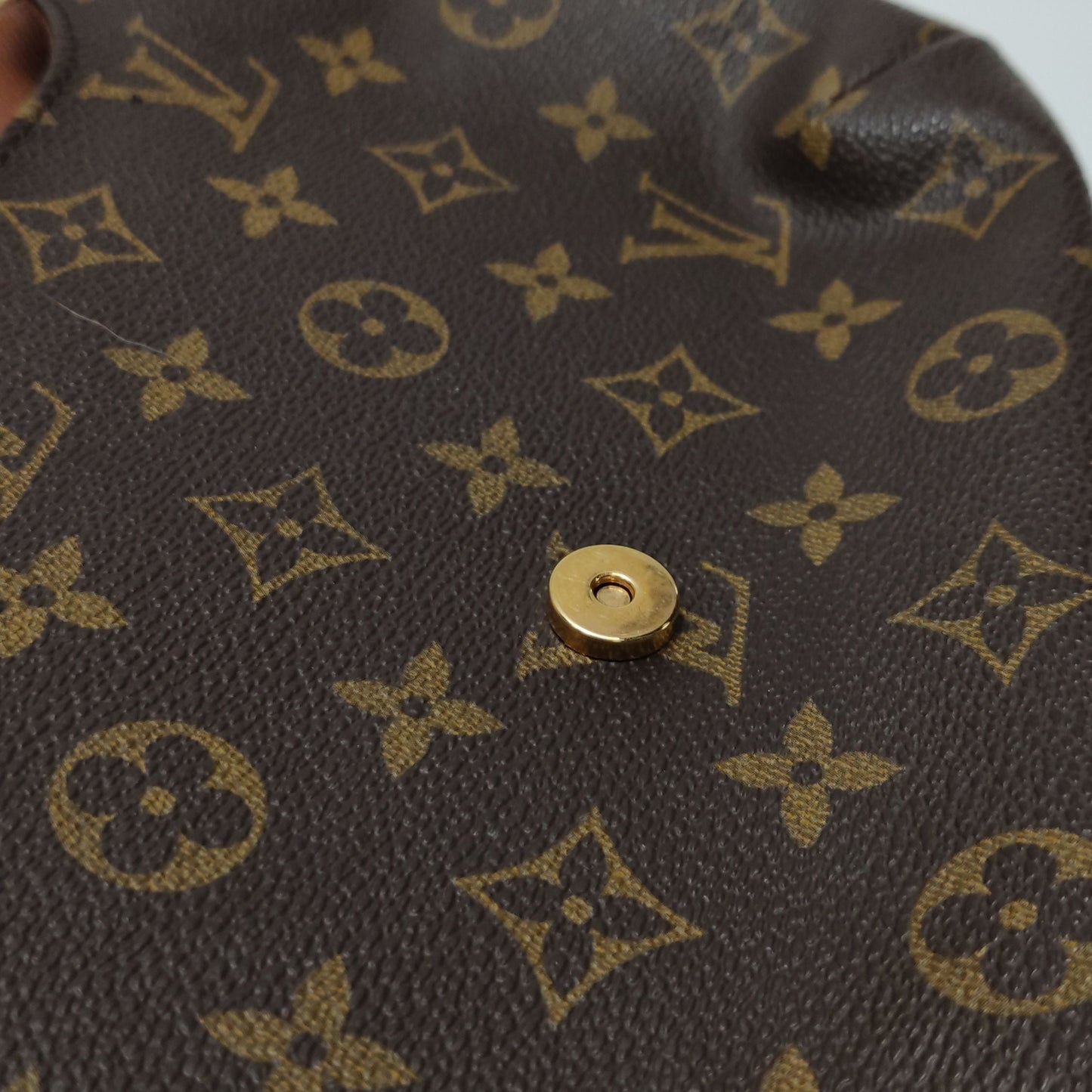 Preloved GLM-Musette Wangfei Bag Monogram Print Flap Shoulder Bag 250212781059864