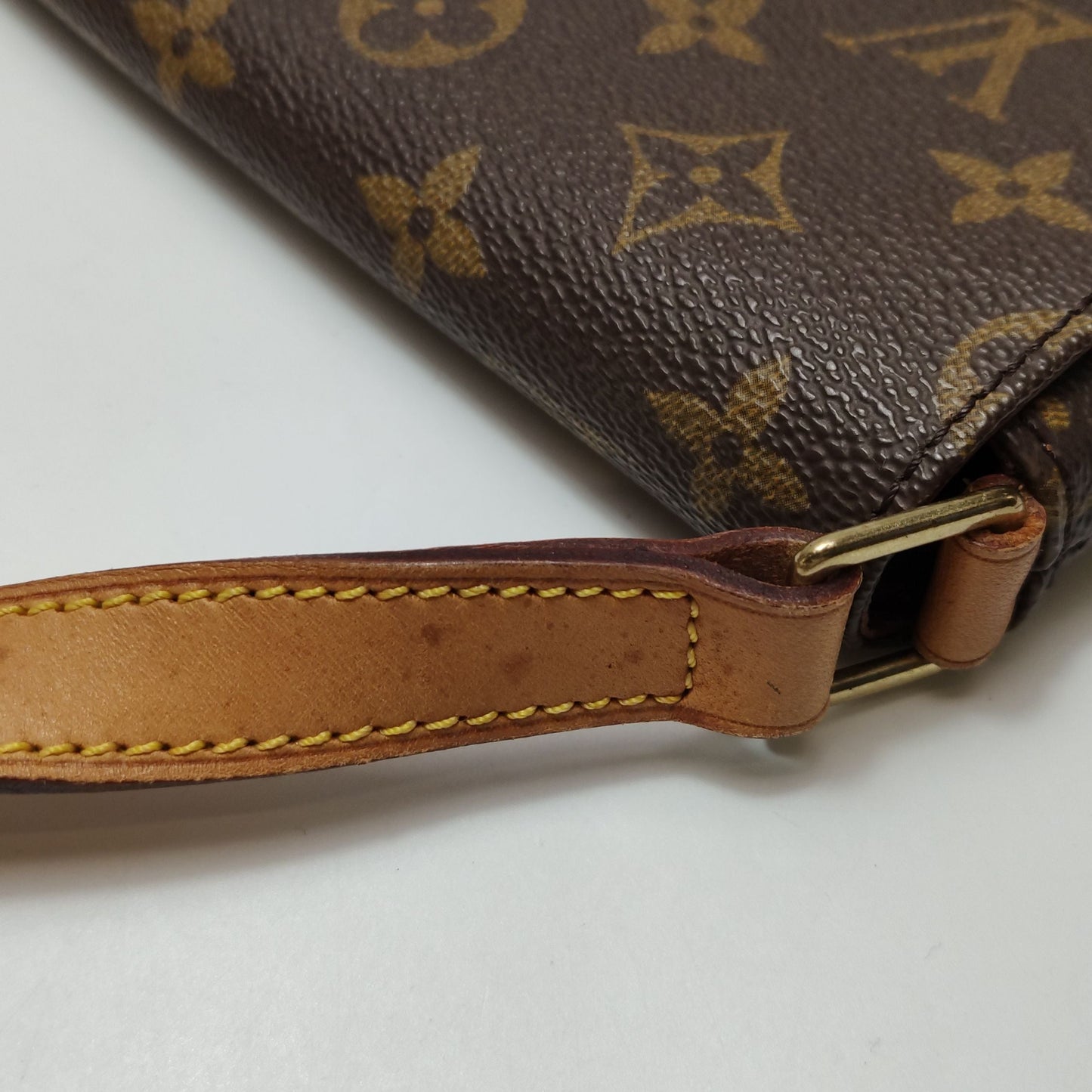 Preloved GLM-Musette Wangfei Bag Monogram Print Flap Shoulder Bag 250212781059864