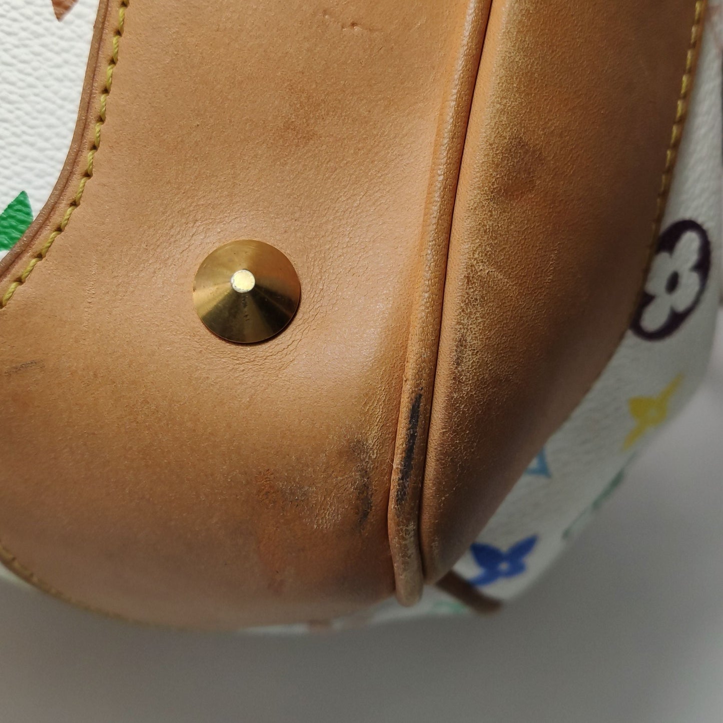Preloved GLM-Courtney White Multicolor Studded Handbag Crossbody Bag 250520781201063