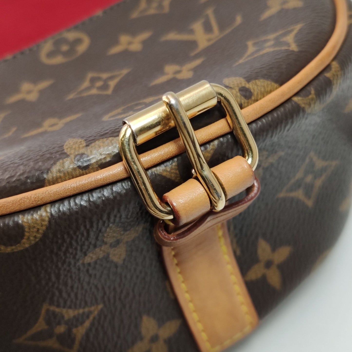 Preloved GLM-Tambourin Small Monogram Buckle Crossbody Bag 250528781211433