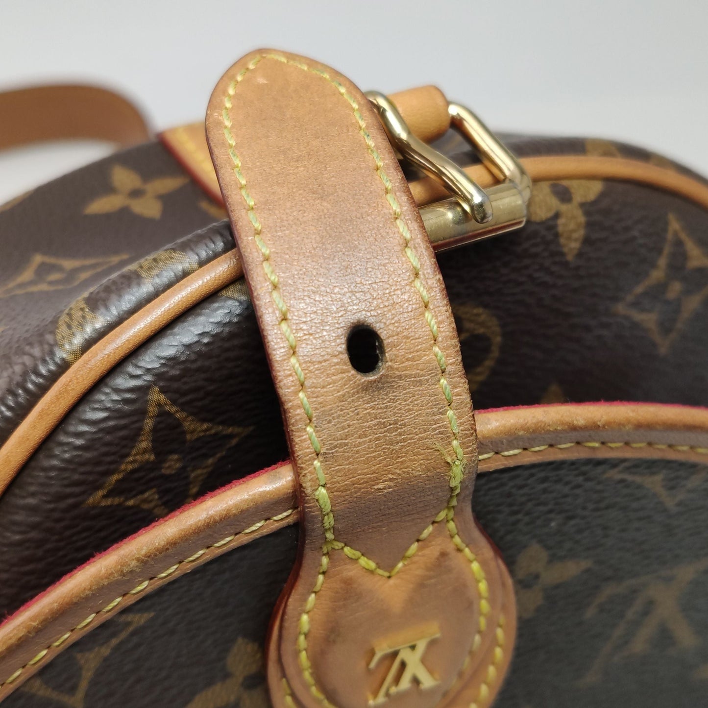 Preloved GLM-Tambourin Small Monogram Buckle Crossbody Bag 250528781211433
