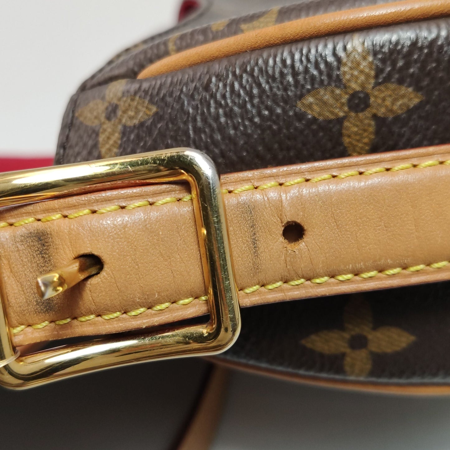 Preloved GLM-Tambourin Small Monogram Buckle Crossbody Bag 250528781211433