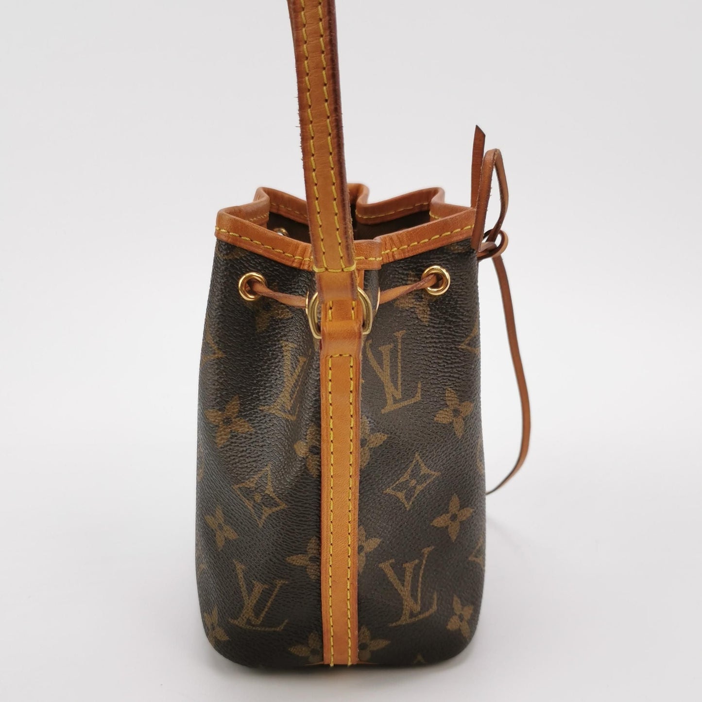 Preloved GLM-NOE Nano Monogram Drawstring Crossbody Bag 250522781203521