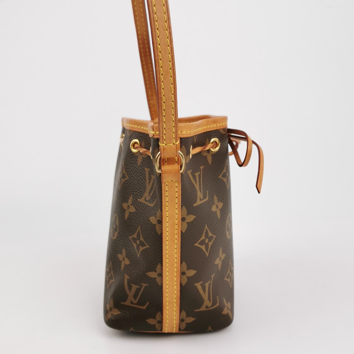 Preloved GLM-NOE Nano Monogram Drawstring Crossbody Bag with Chip 250518781197792