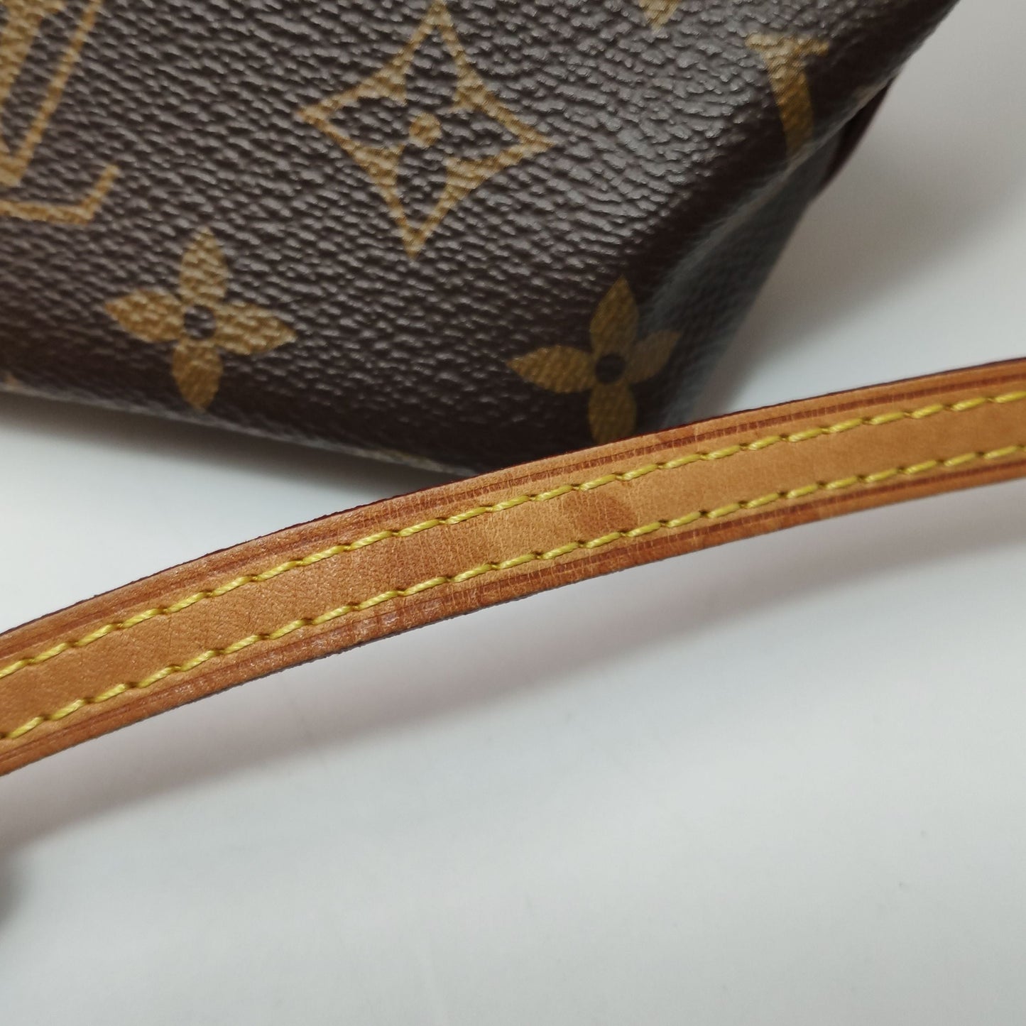 Preloved GLM-NOE Nano Monogram Drawstring Crossbody Bag with Chip 250518781197792