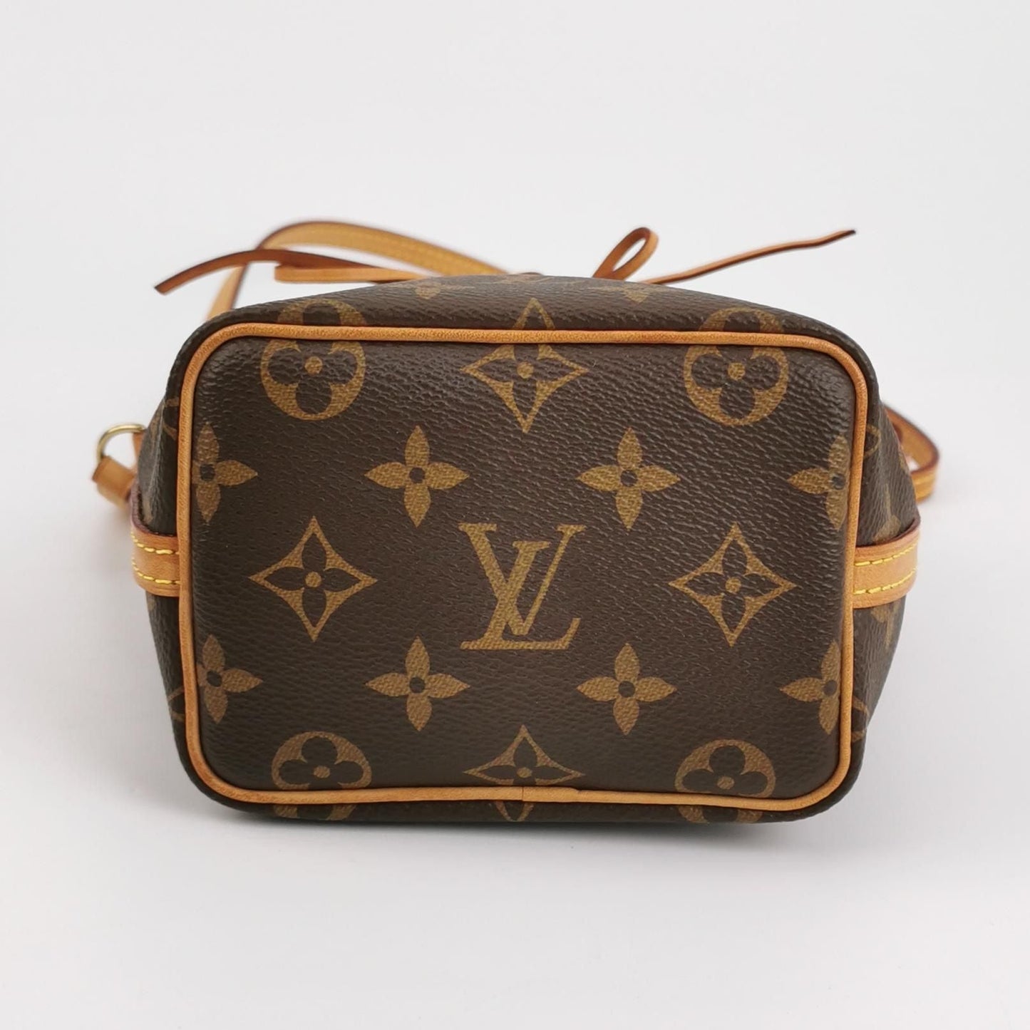 Preloved GLM-NOE Nano Monogram Drawstring Crossbody Bag with Chip 250518781197792