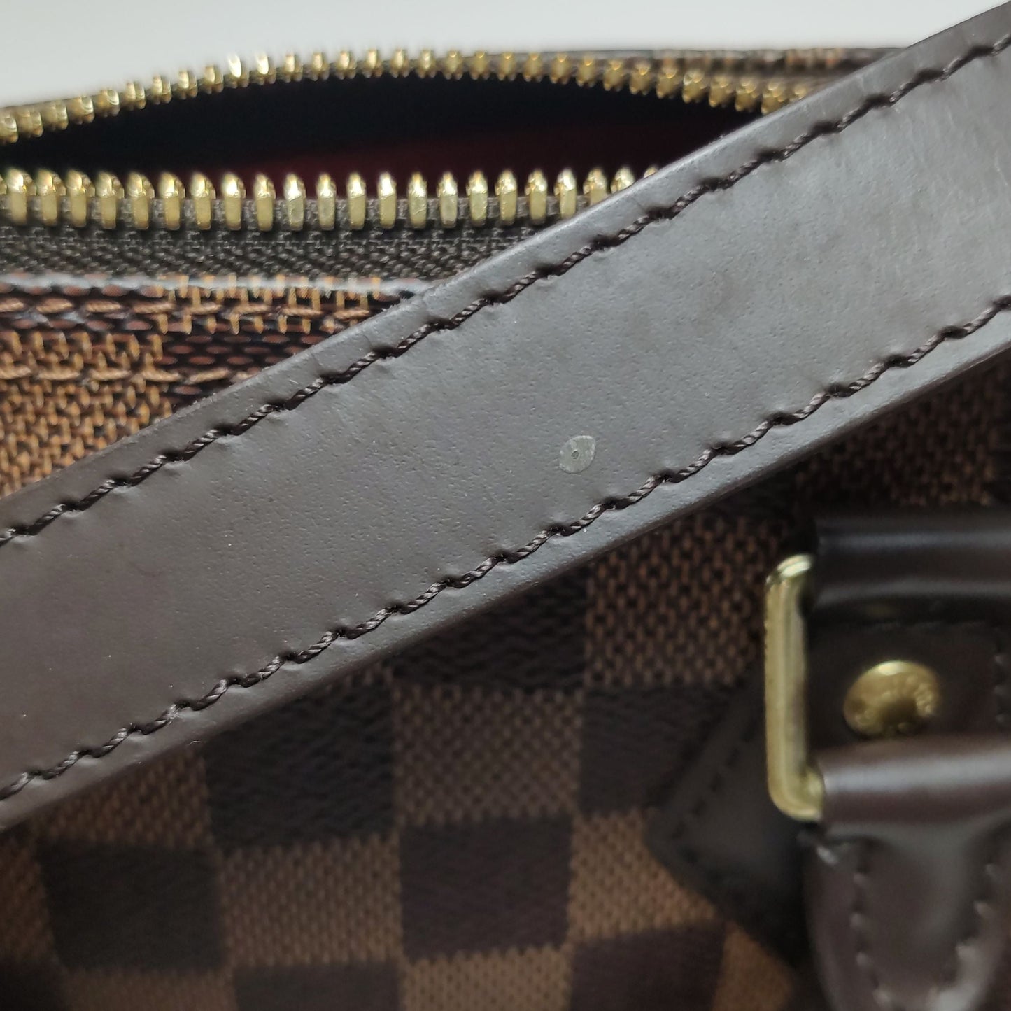 Preloved GLM-Speedy 25 Damier Ebene Boston Crossbody Bag 250515781194079