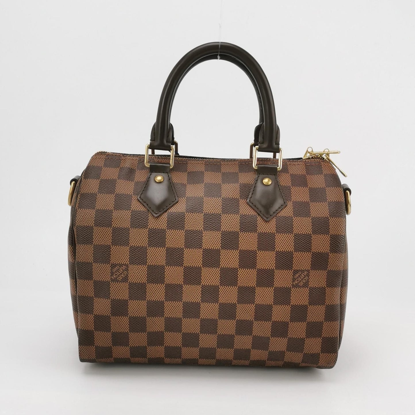 Preloved GLM-Speedy 25 Damier Ebene Boston Crossbody Bag 250515781194079