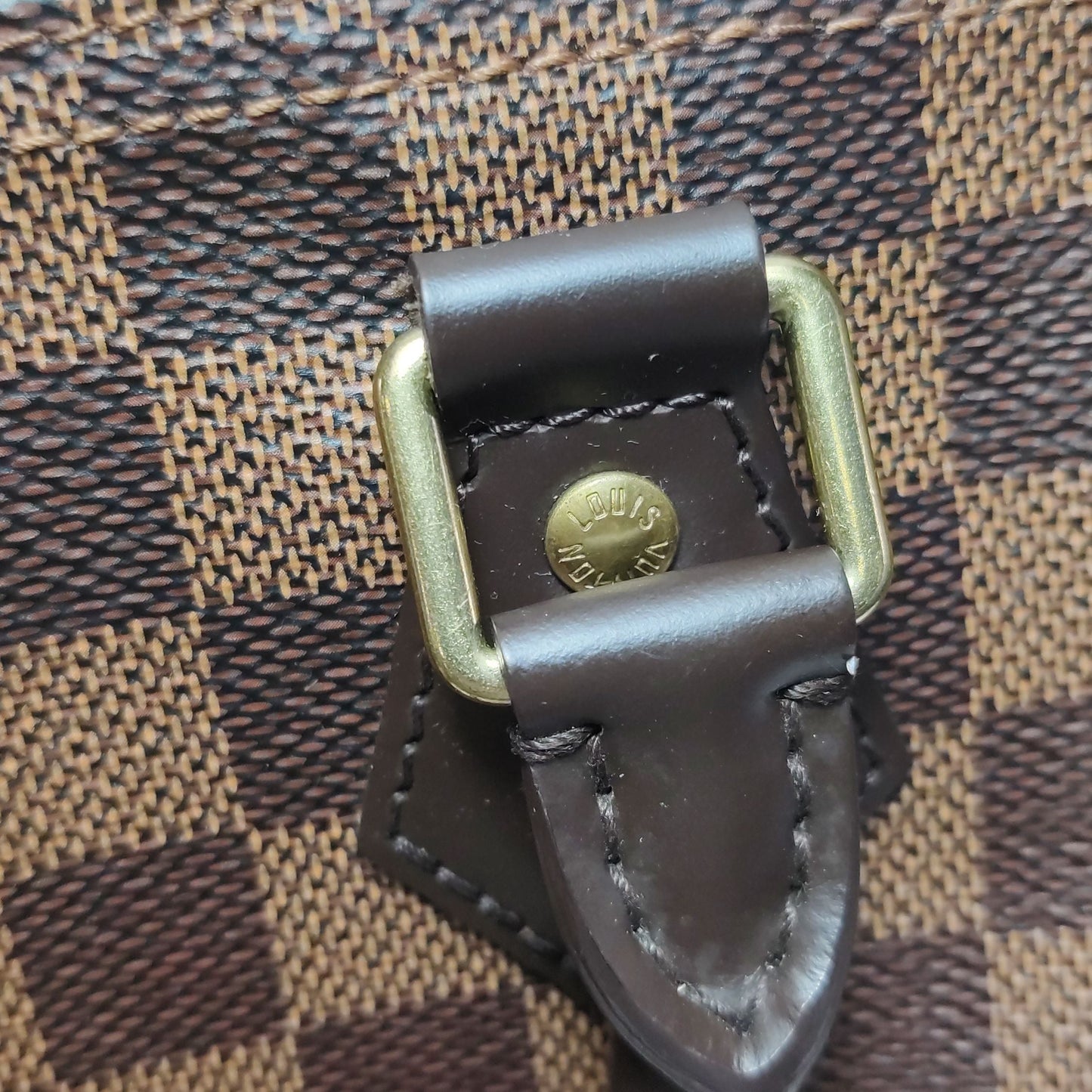 Preloved GLM-Speedy 25 Damier Ebene Boston Crossbody Bag 250515781194079