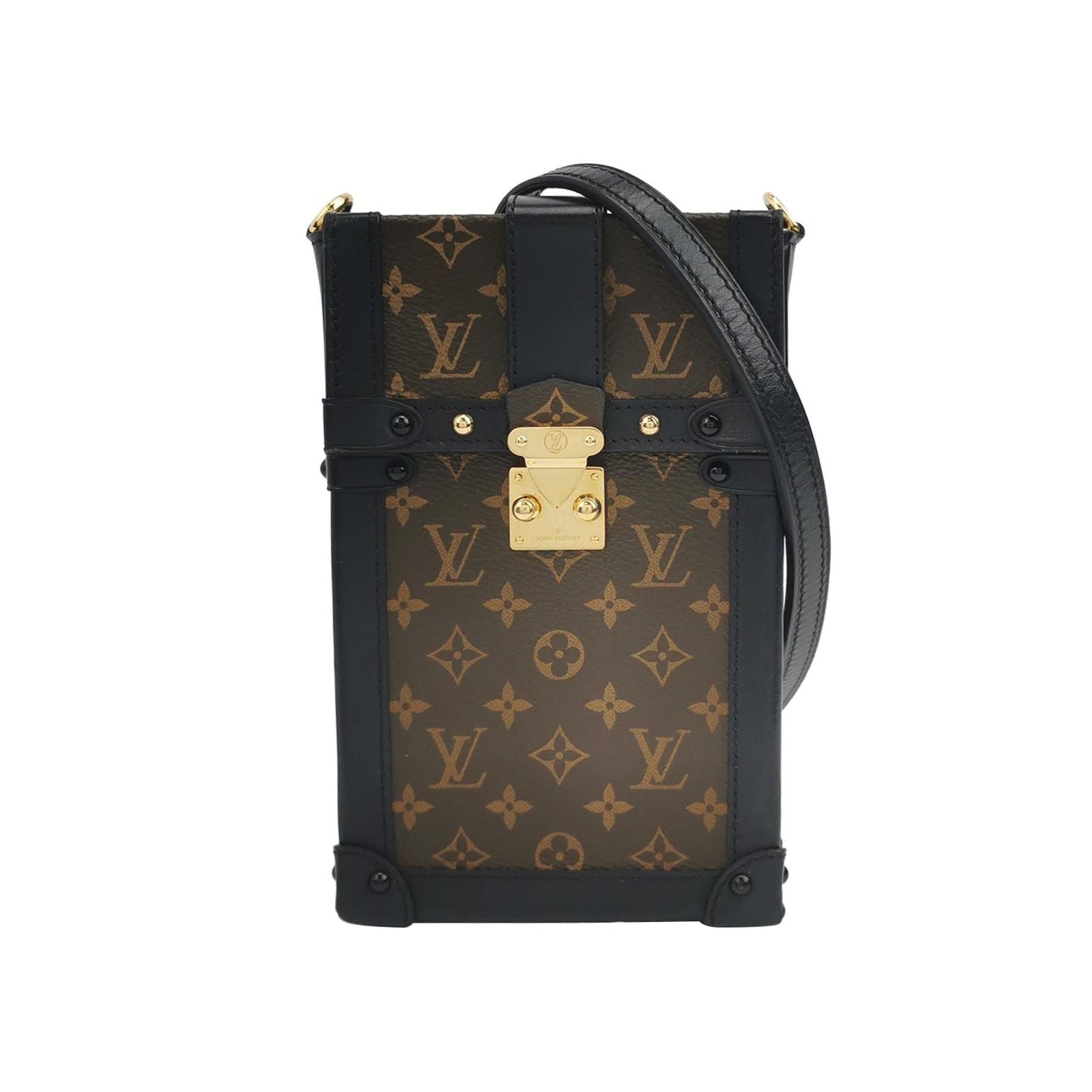 Preloved GLM-Trunk Vertical Monogram S-lock Crossbody Bag 250514781192942