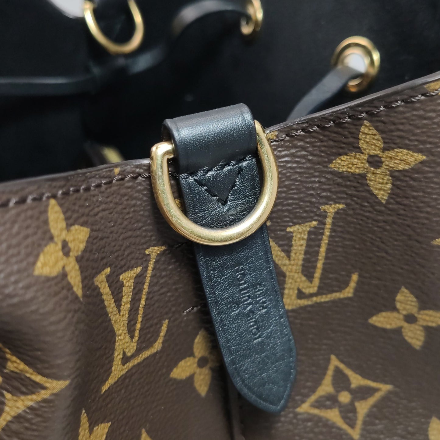 Preloved GLM-NÃ‰ONOÃ‰ Medium Monogram Canvas Drawstring Crossbody Bag 057851400111