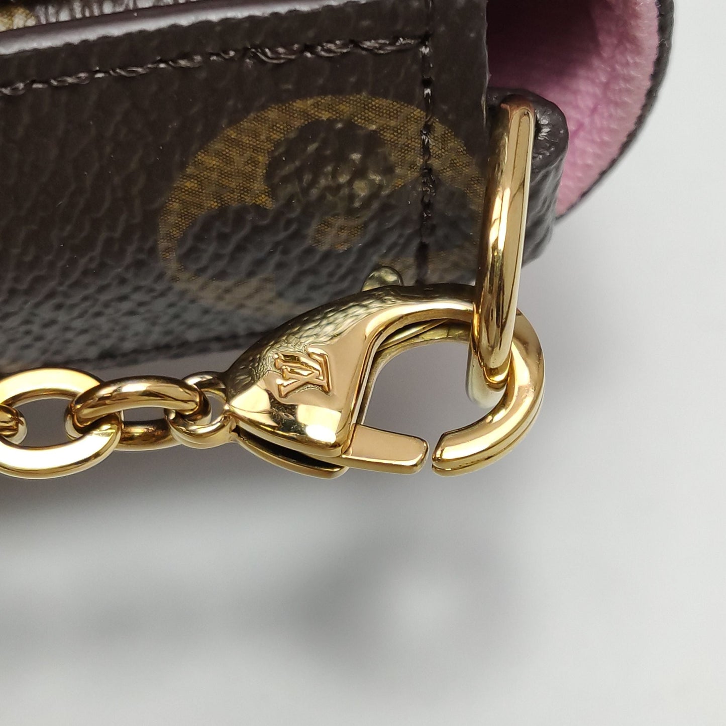 Preloved GLM-Pochette FÃ©licie Trio Small Monogram Print Snap Closure Mother and Daughter Crossbody Bag with Chip 250511781188398