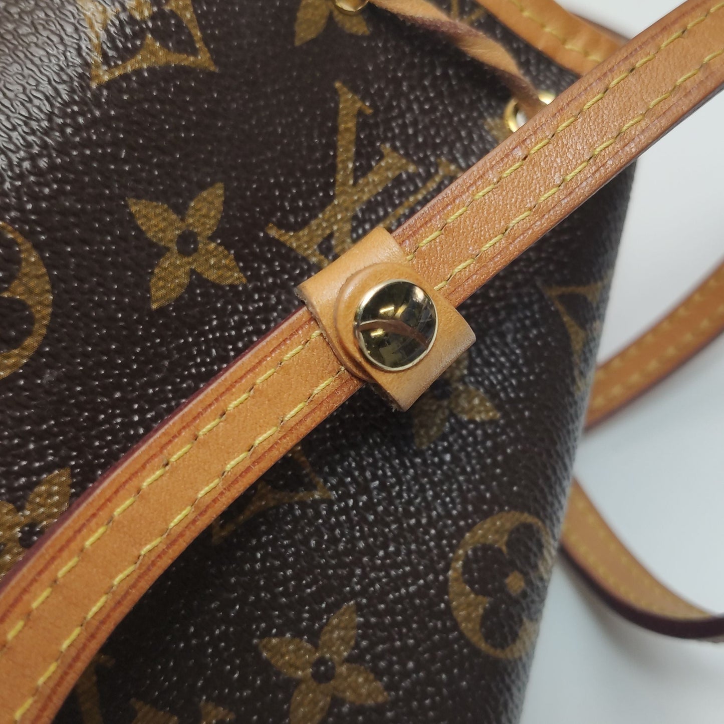 Preloved GLM-NOE Nano Monogram Drawstring Crossbody Bag 250502781175647