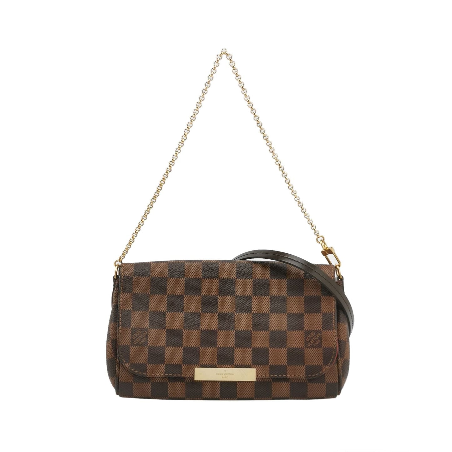Preloved GLM-Favorite Small Checkerboard Logo Crossbody Bag 250506781179877