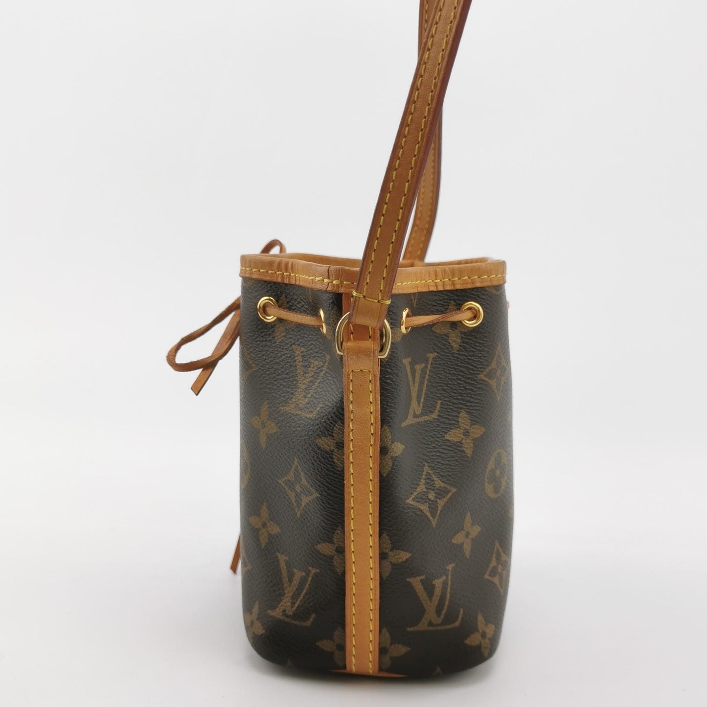 Preloved GLM-NOE Nano Monogram Drawstring Crossbody Bag 250429781171571