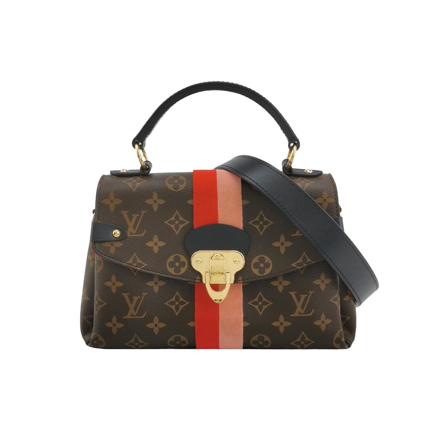 Preloved GLM-GeorgesBB Leather Monogram Print Crossbody Bag 250429781171523