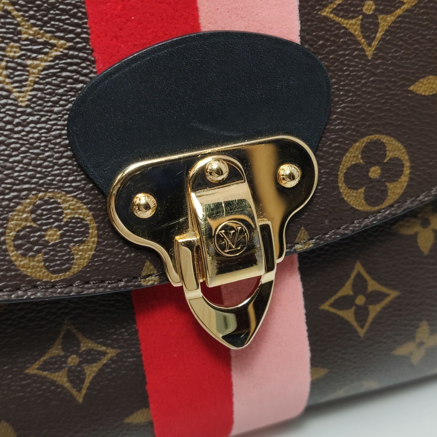 Preloved GLM-GeorgesBB Leather Monogram Print Crossbody Bag 250429781171523