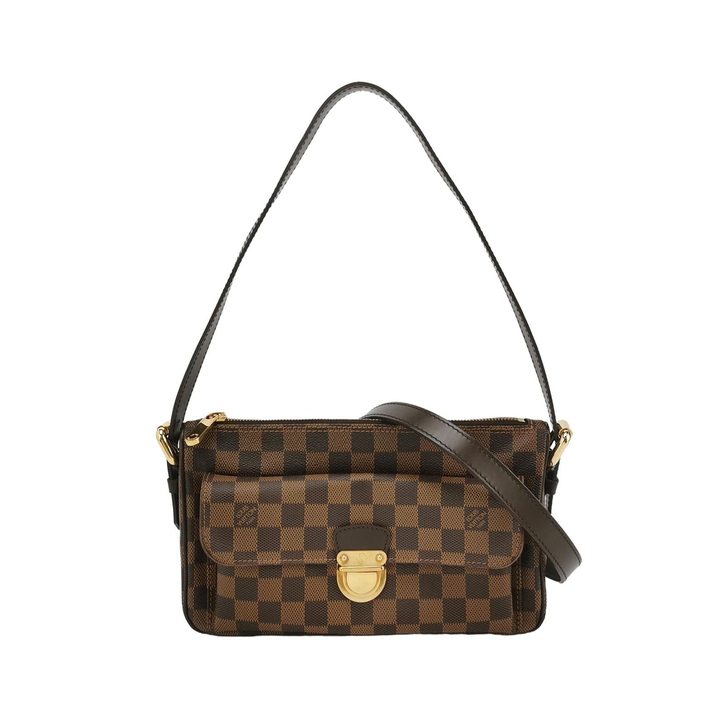 Preloved GLM-Ravello Checkerboard Push Lock Hobo Shoulder Bag Crossbody Bag 250418781154820