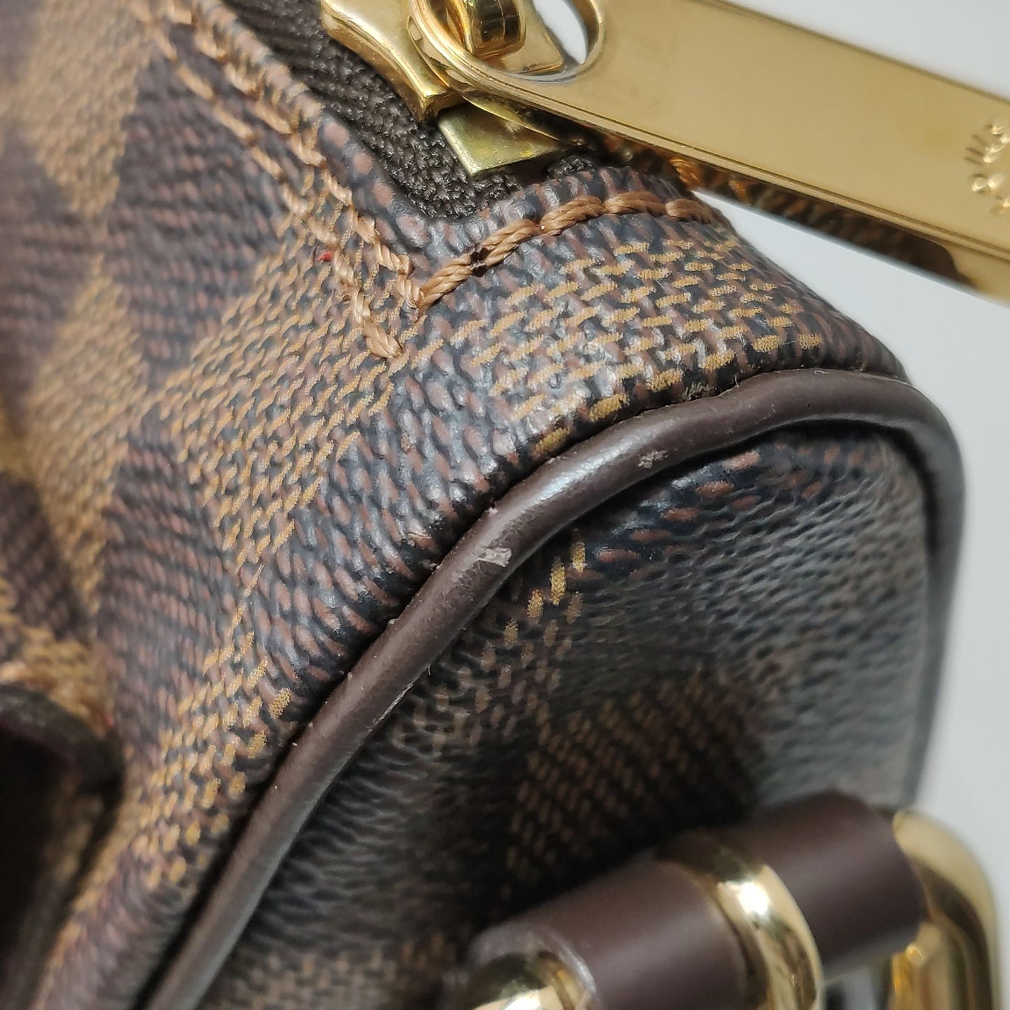 Preloved GLM-Ravello Checkerboard Push Lock Hobo Shoulder Bag Crossbody Bag 250418781154820