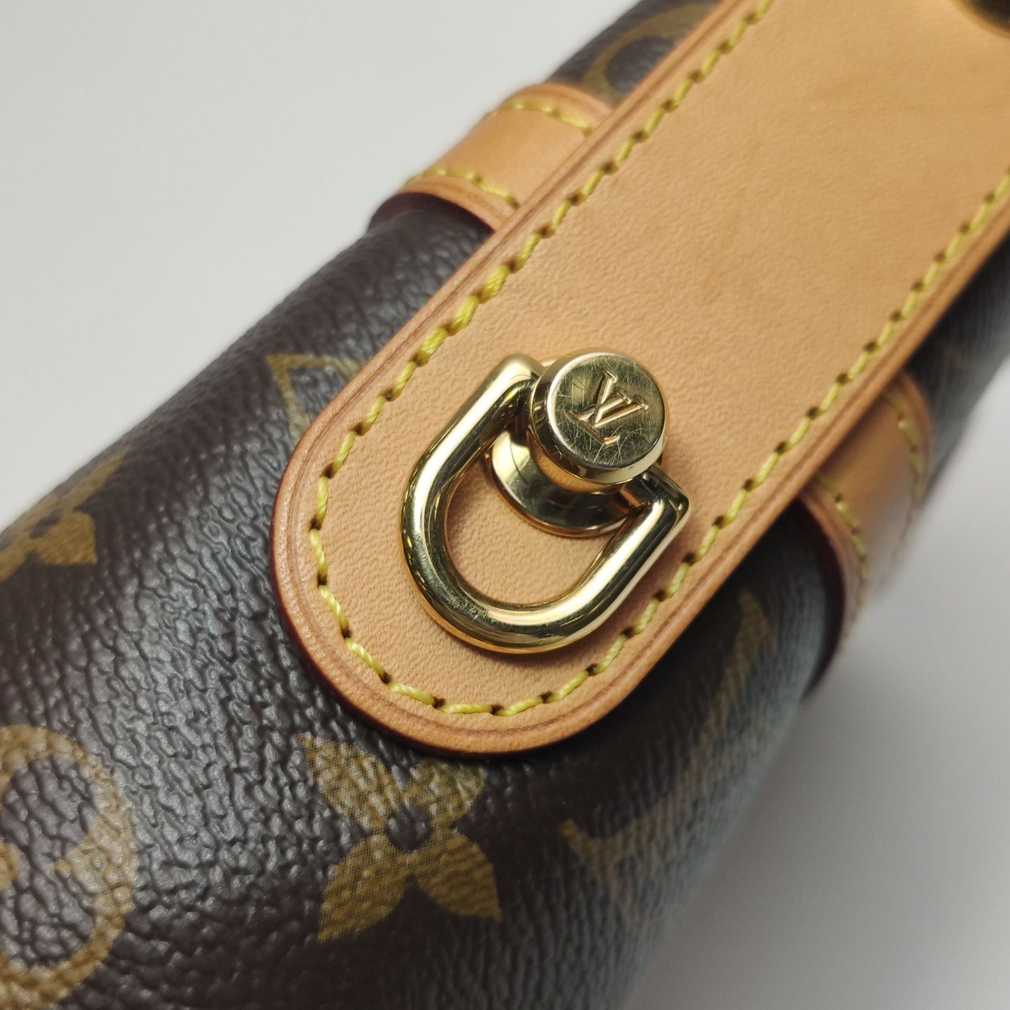 Preloved GLM-Duffle Bag Monogram Print S-lock Crossbody Bag with Chip 250422781160379