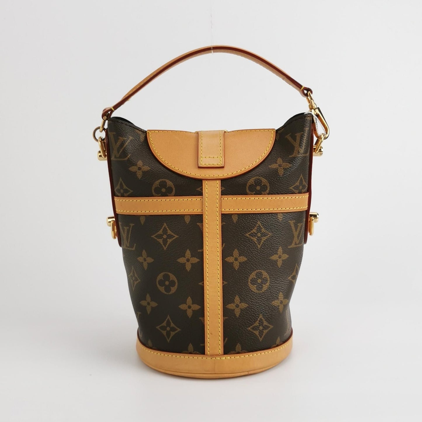 Preloved GLM-Duffle Bag Monogram Print S-lock Crossbody Bag with Chip 250422781160379