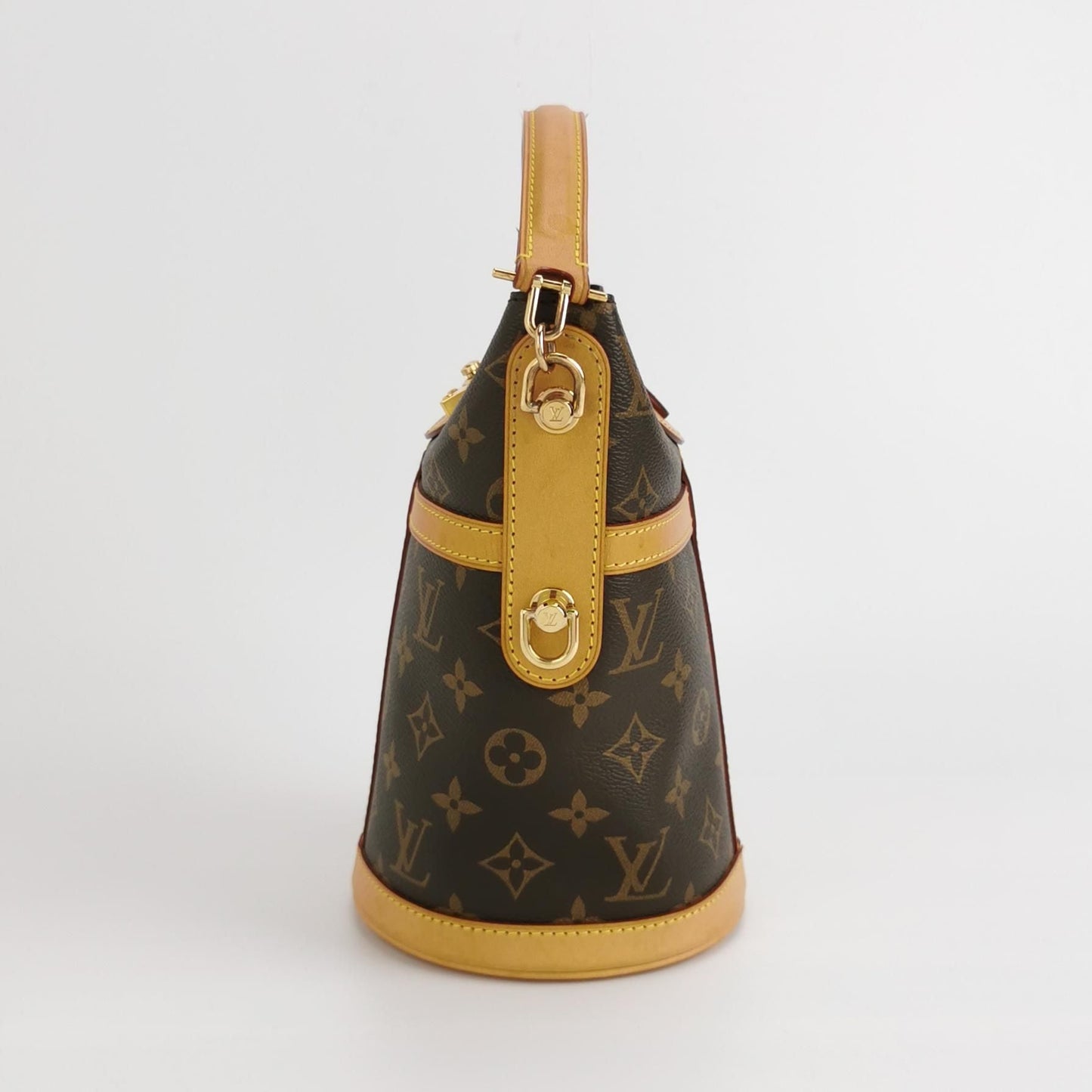 Preloved GLM-Duffle Bag Monogram Print S-lock Crossbody Bag with Chip 250422781160379