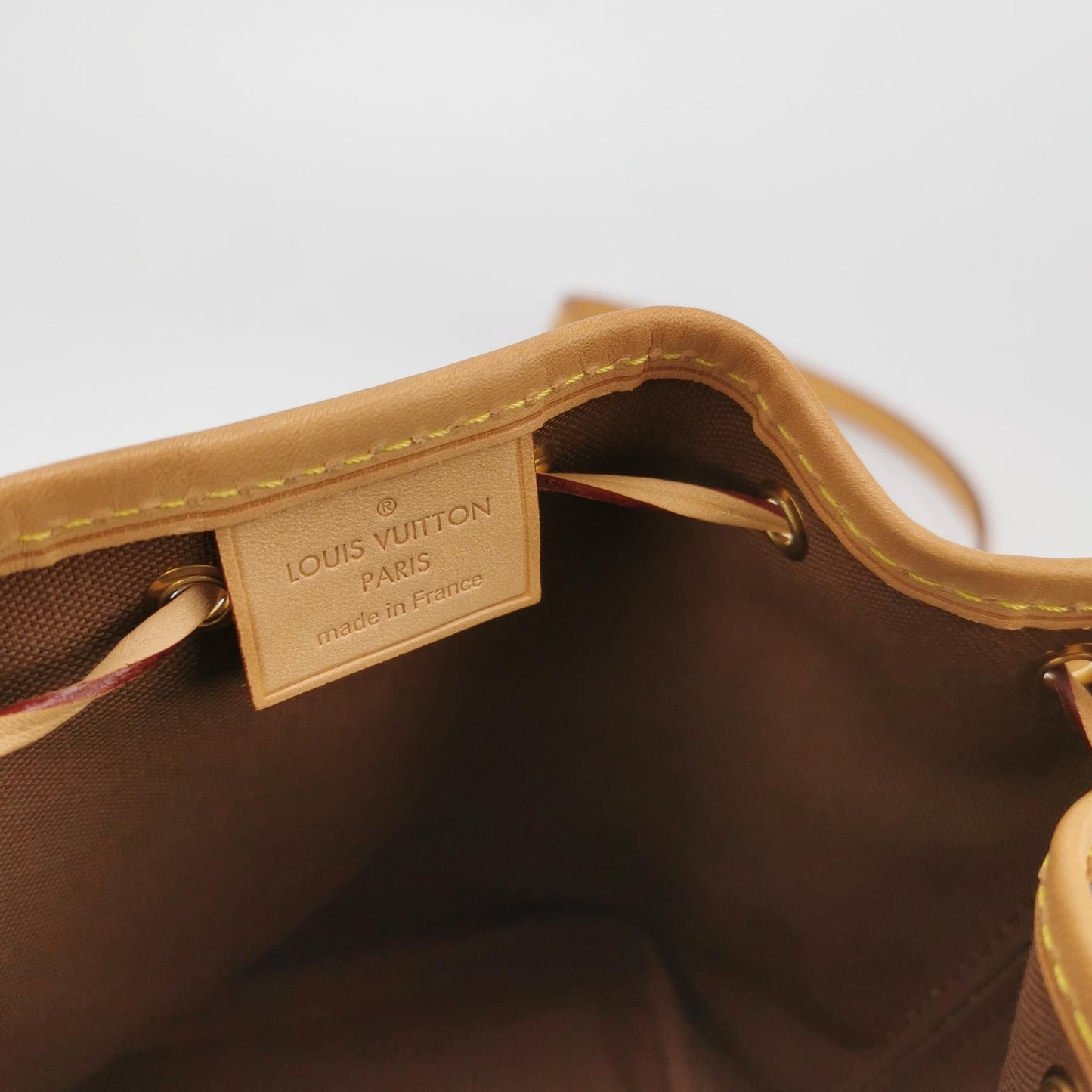 Preloved GLM-NOE Nano Monogram Drawstring Crossbody Bag 250421781158379