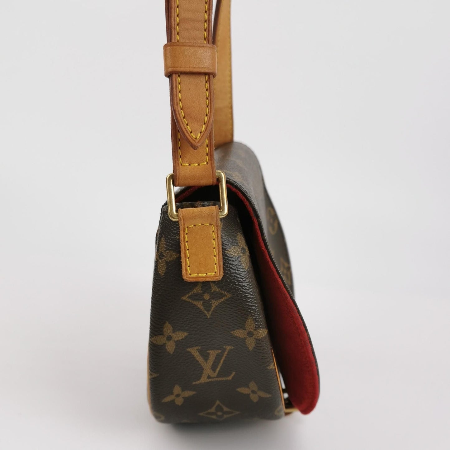 Preloved GLM-Tambourin Monogram Canvas Flap Crossbody Bag 250418781154762