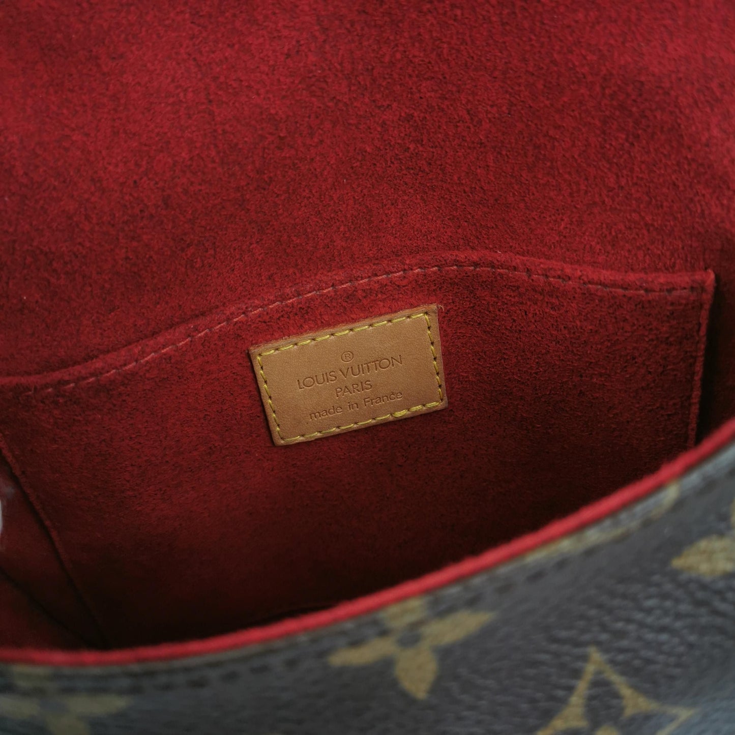 Preloved GLM-Tambourin Monogram Canvas Flap Crossbody Bag 250418781154762