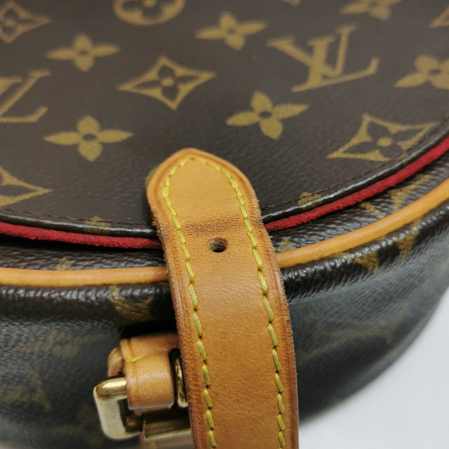Preloved GLM-Tambourin Monogram Canvas Flap Crossbody Bag 250418781154762