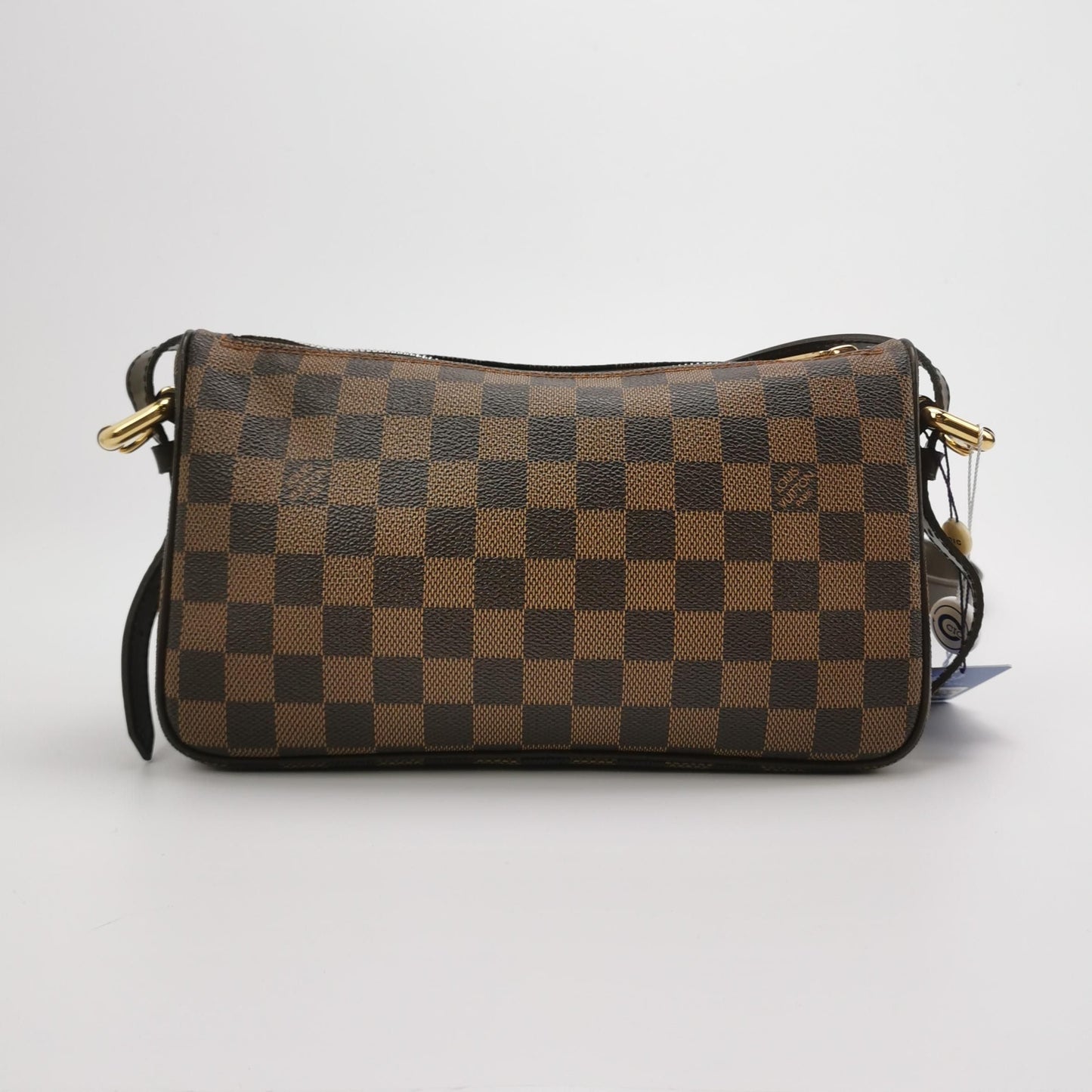 Preloved GLM-Ravello Checkerboard Push Lock Hobo Crossbody Bag 047852000604