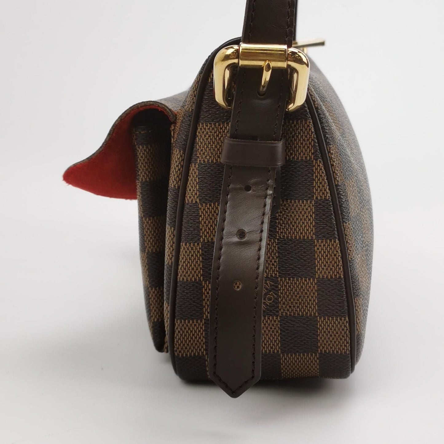 Preloved GLM-Ravello Checkerboard Push Lock Hobo Crossbody Bag 047852000604