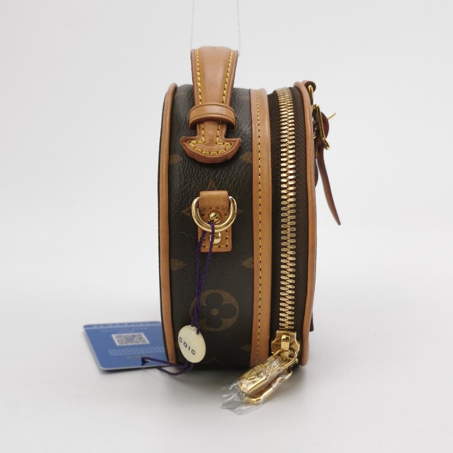Preloved GLM-Boite Chapeau Mini Monogram Crossbody Bag with Chip 250414781147740