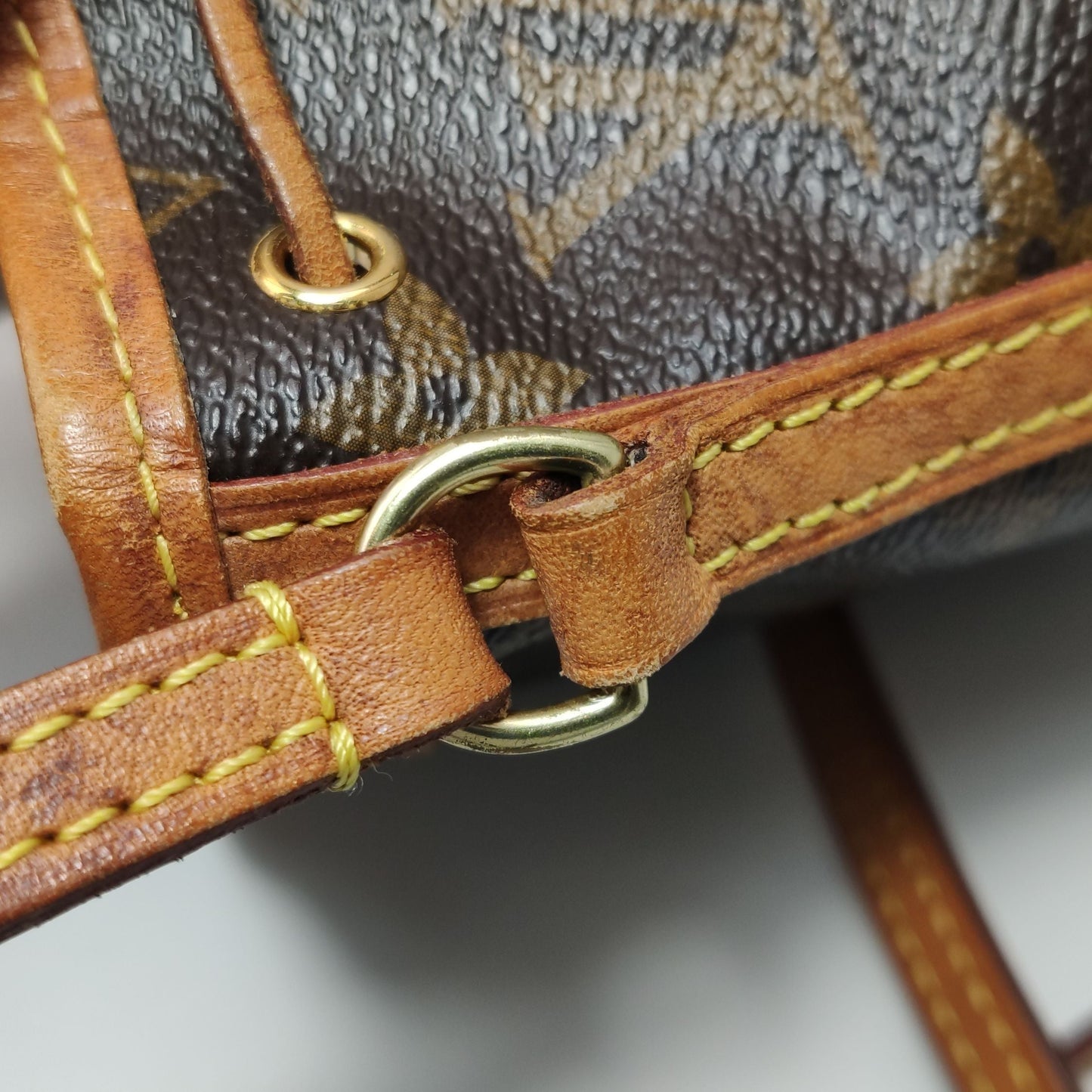 Preloved GLM-NOE Nano Monogram Drawstring Crossbody Bag 250411781143599