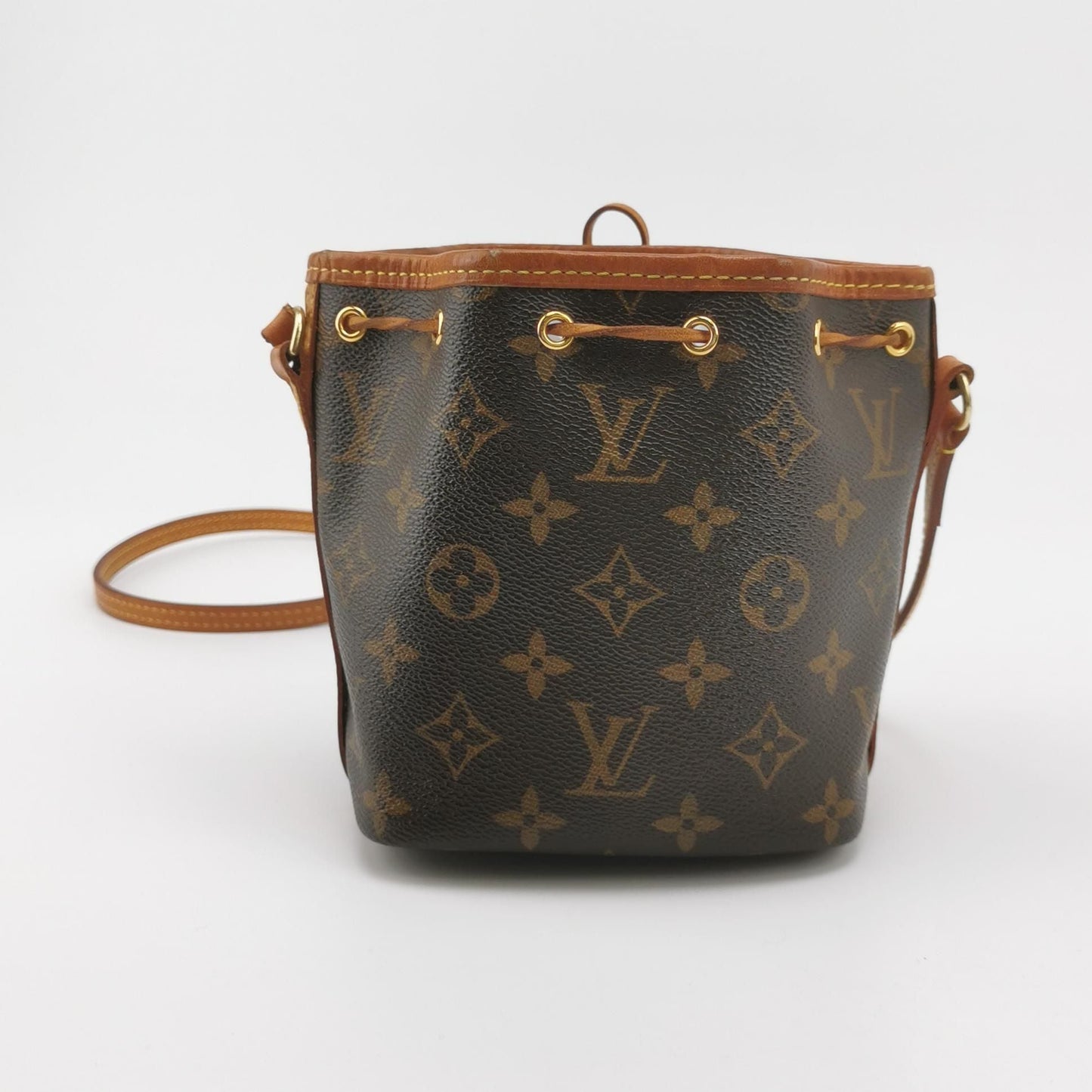 Preloved GLM-NOE Nano Monogram Drawstring Crossbody Bag 250411781143599