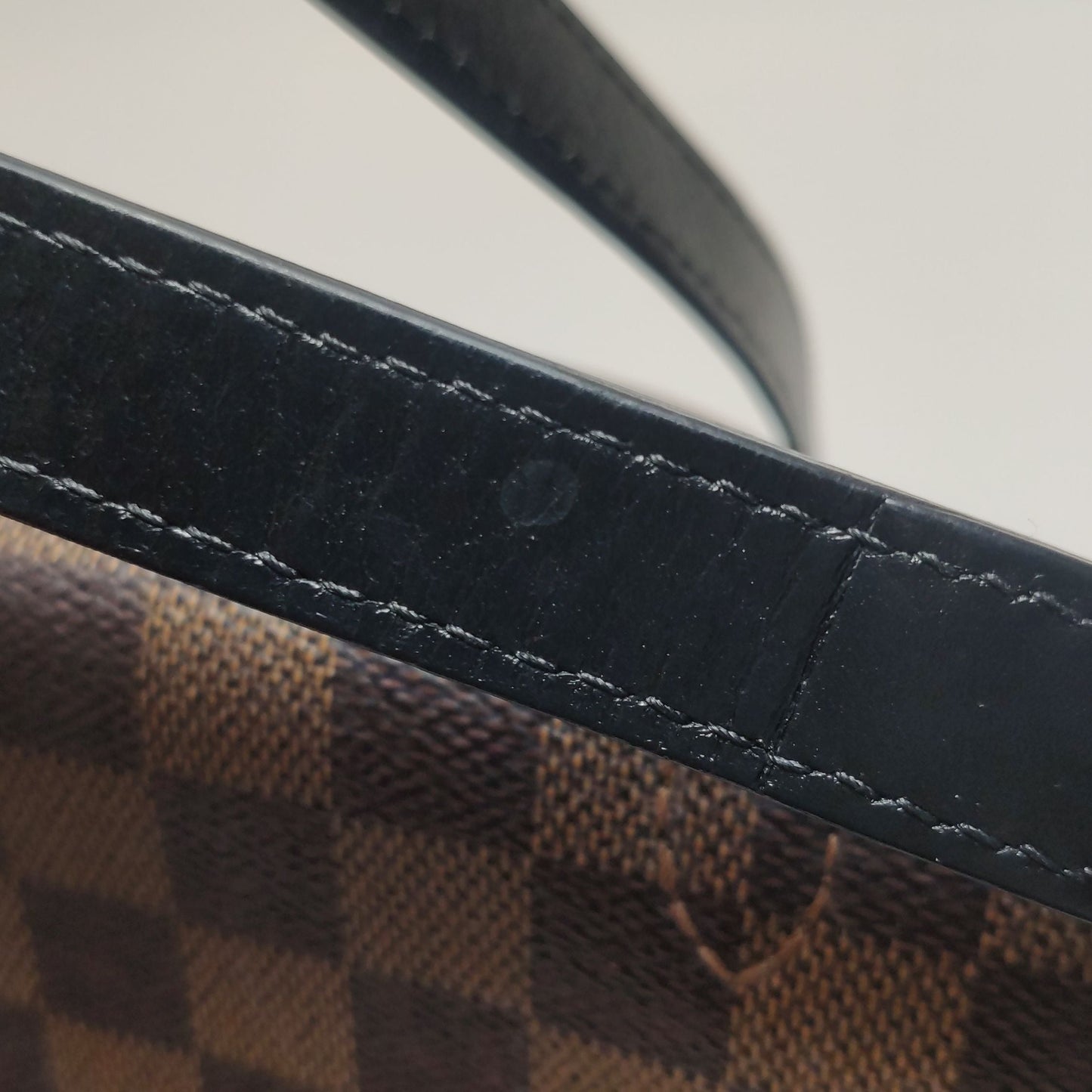 Preloved GLM-Beaumarchais Checkered Buckle Crossbody Bag 250405781135312