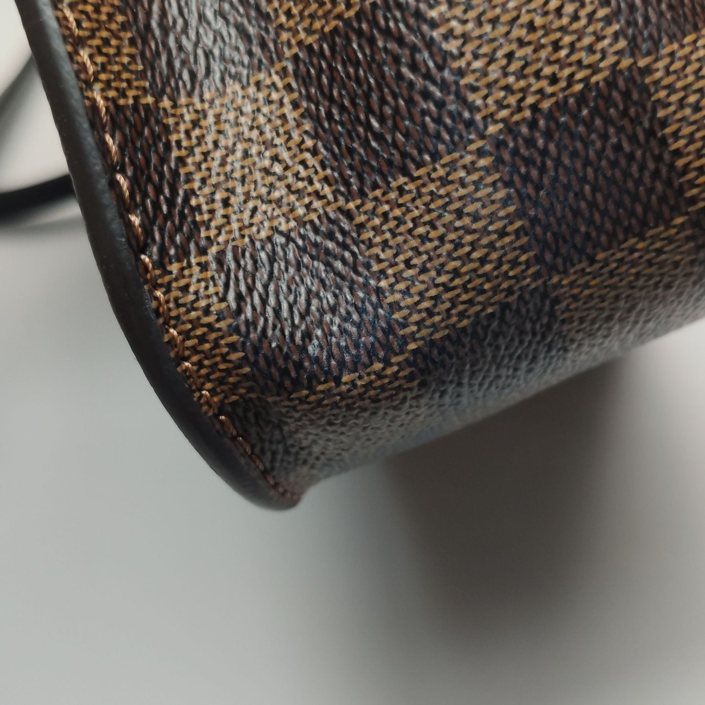 Preloved GLM-Beaumarchais Checkered Buckle Crossbody Bag 250405781135312