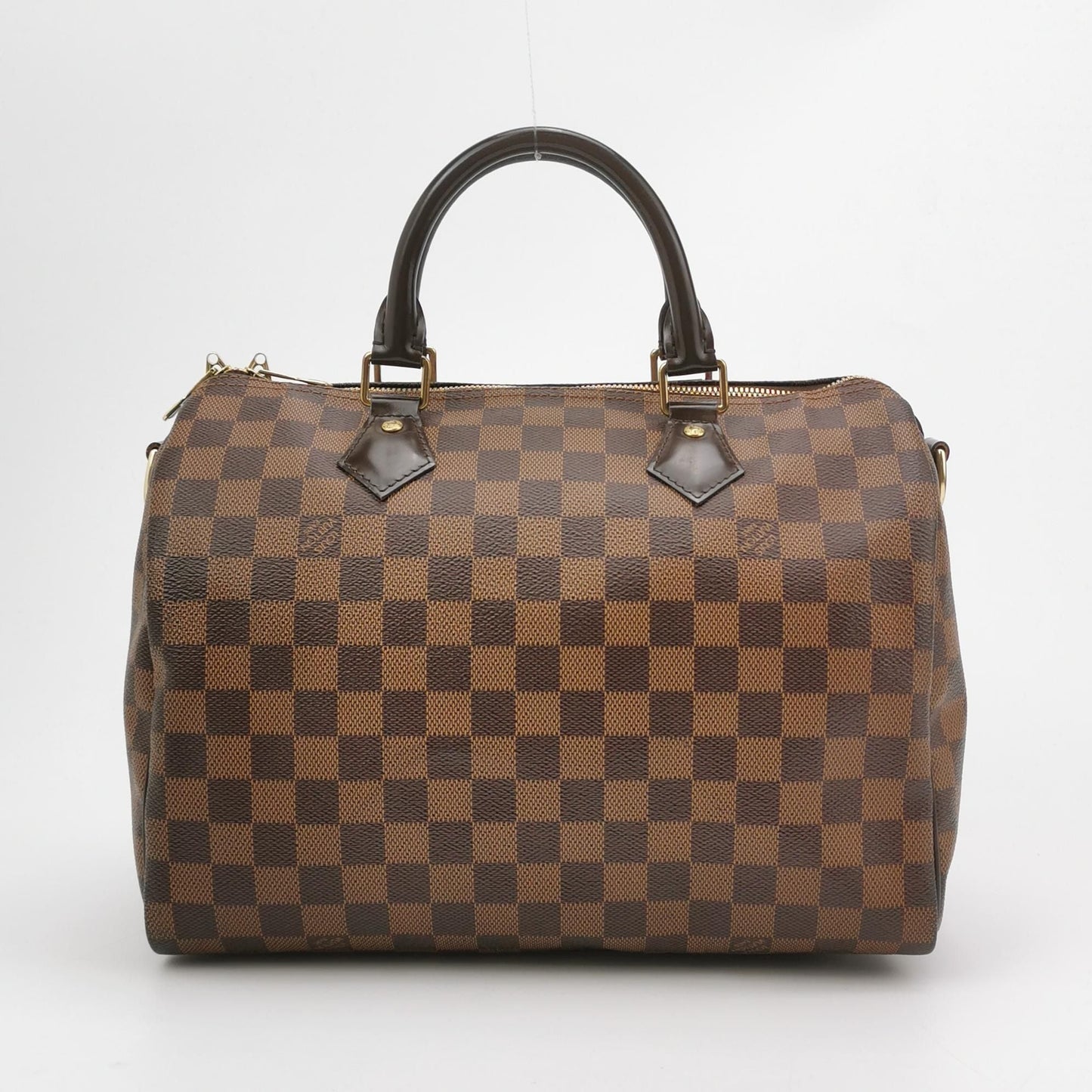 Preloved GLM-Speedy 30 Damier Ebene Boston Crossbody Bag 250331781128588