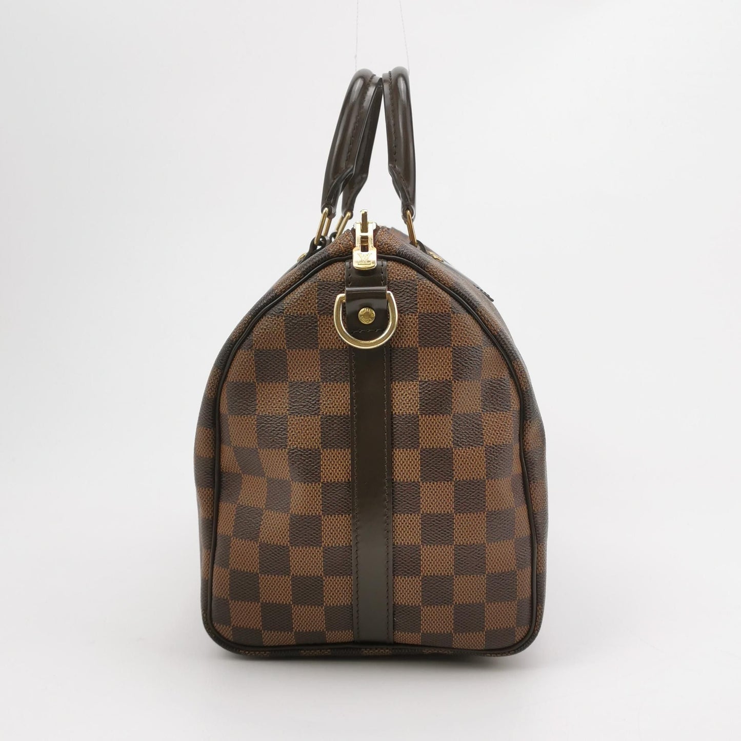 Preloved GLM-Speedy 30 Damier Ebene Boston Crossbody Bag 250331781128588
