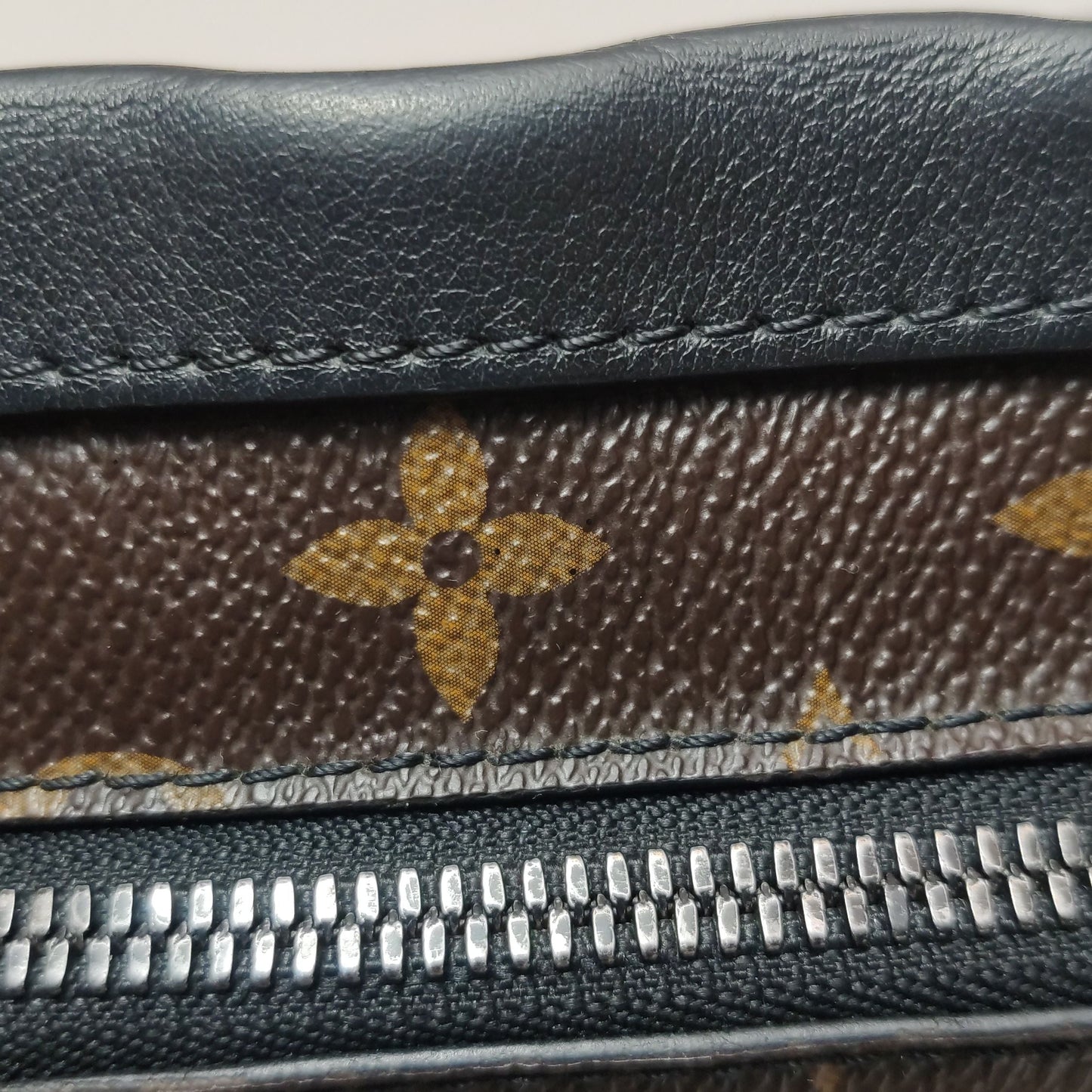 Preloved GLM-Soft Trunk Monogram Print Studded Crossbody Bag 250405781135316