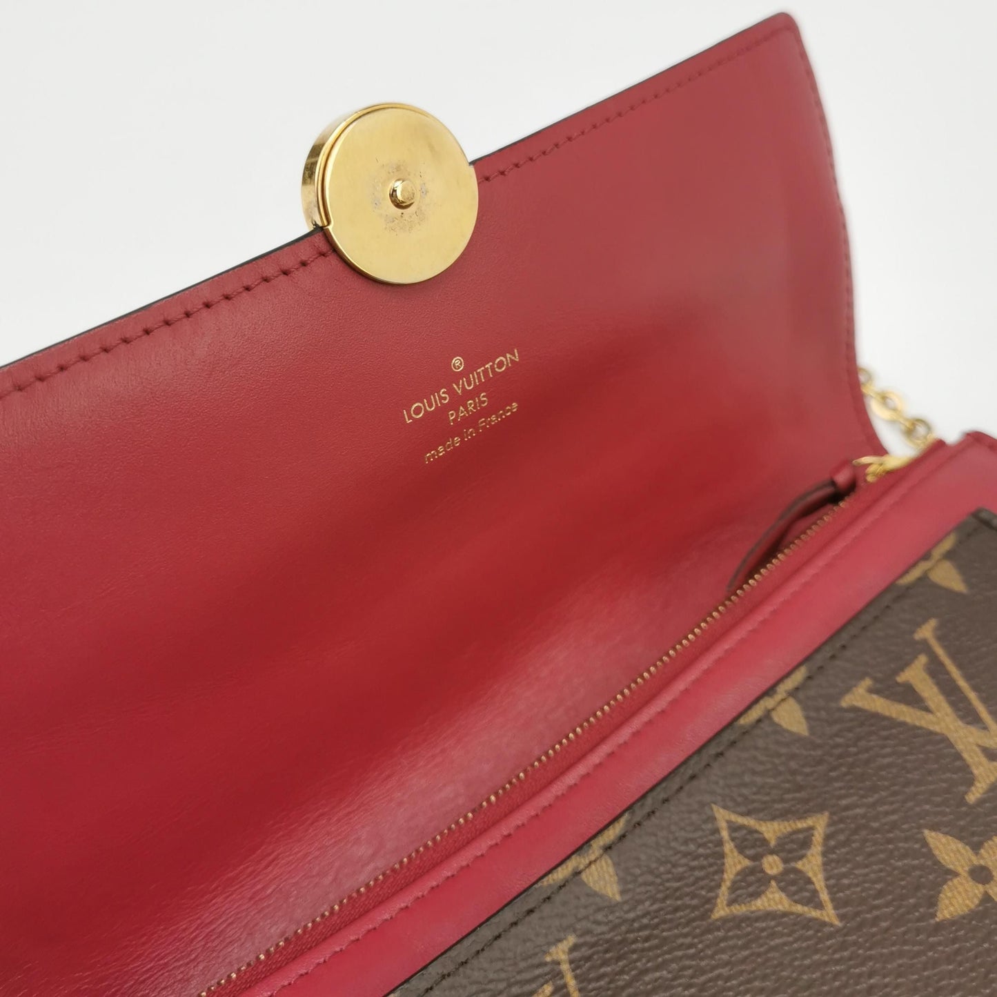 Preloved GLM-Flore Leather Monogram Floral Buckle Crossbody Bag 250323781117424