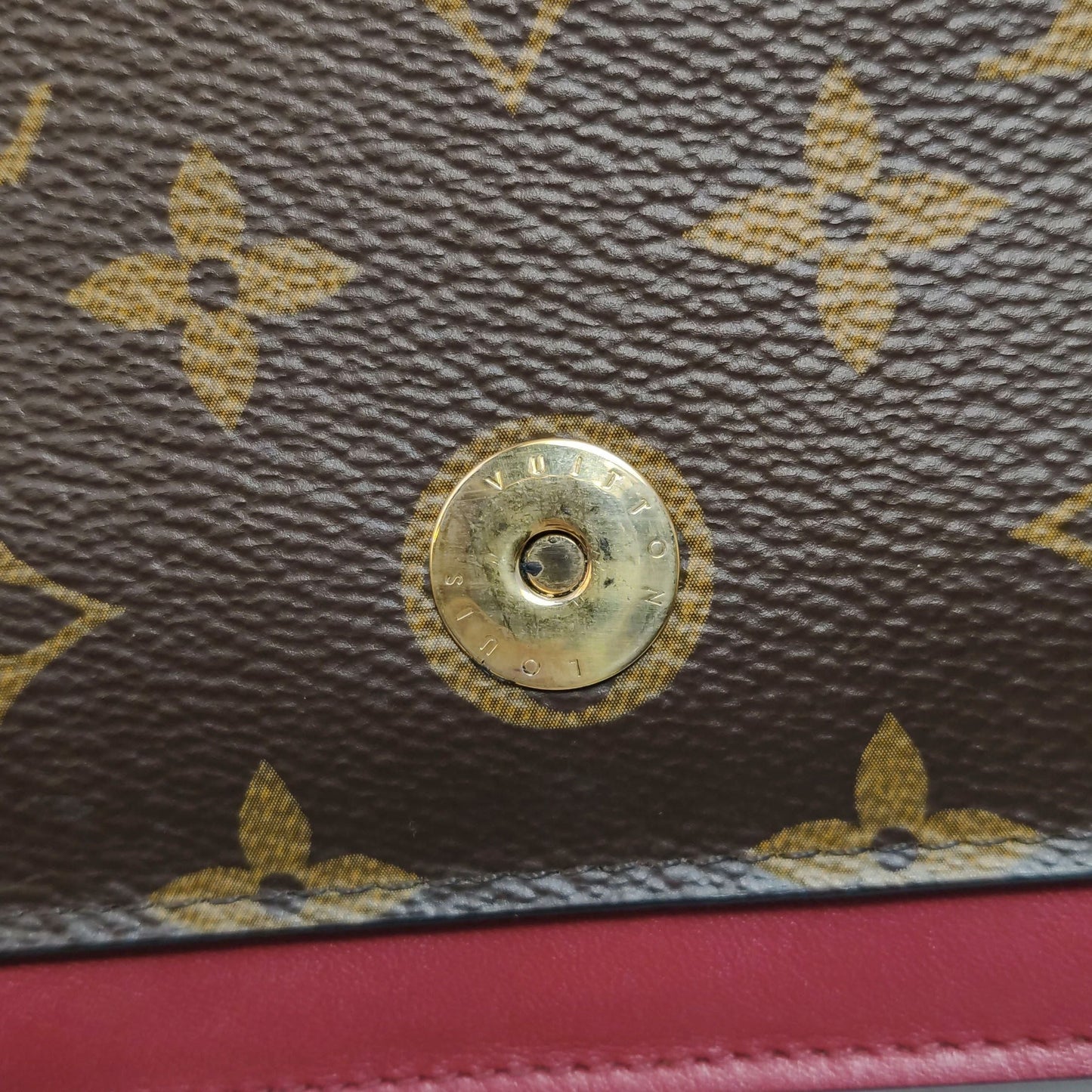 Preloved GLM-Flore Leather Monogram Floral Buckle Crossbody Bag 250323781117424