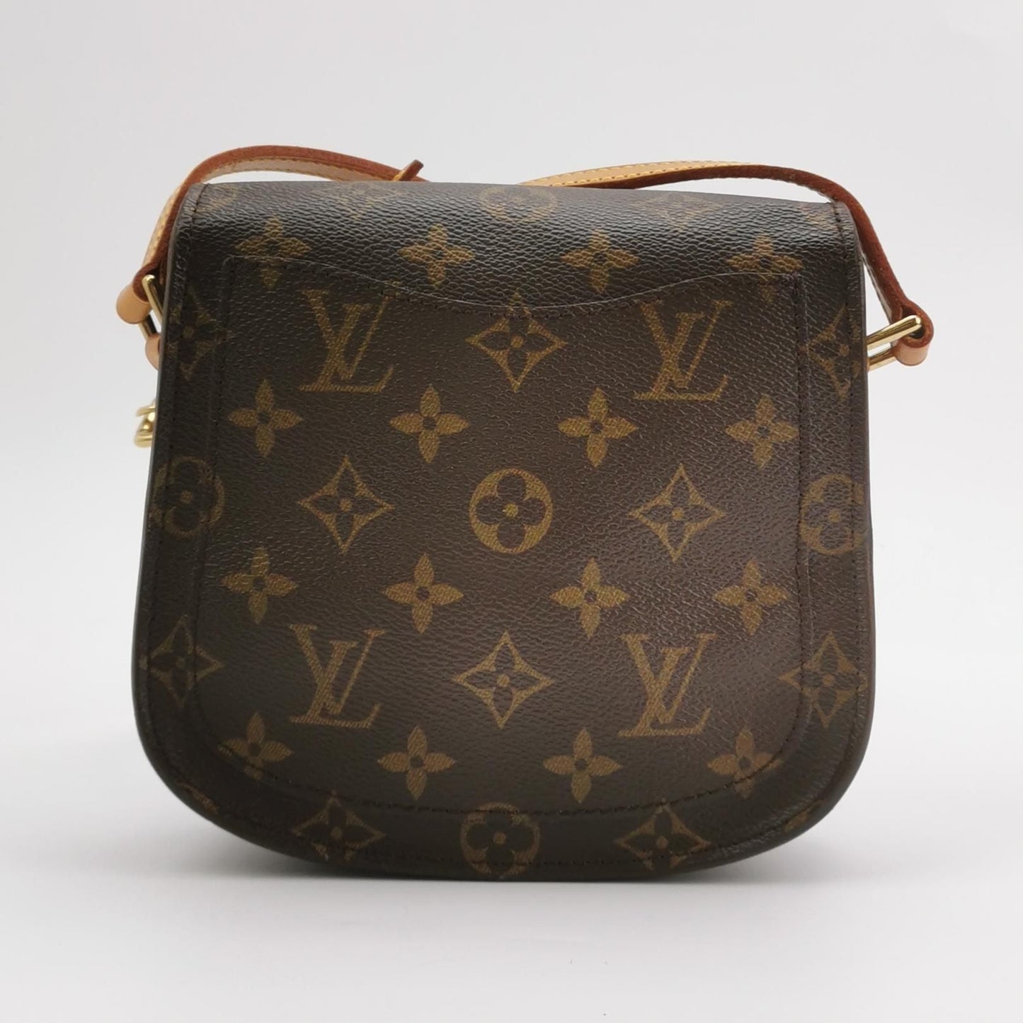 Preloved GLM-Saint Cloud Monogram Print Shield Buckle  Crossbody Bag 037851400091