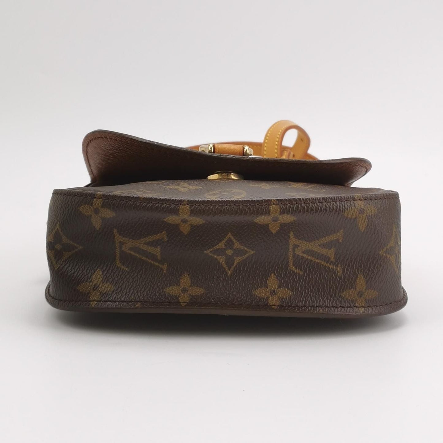 Preloved GLM-Saint Cloud Monogram Print Shield Buckle  Crossbody Bag 037851400091