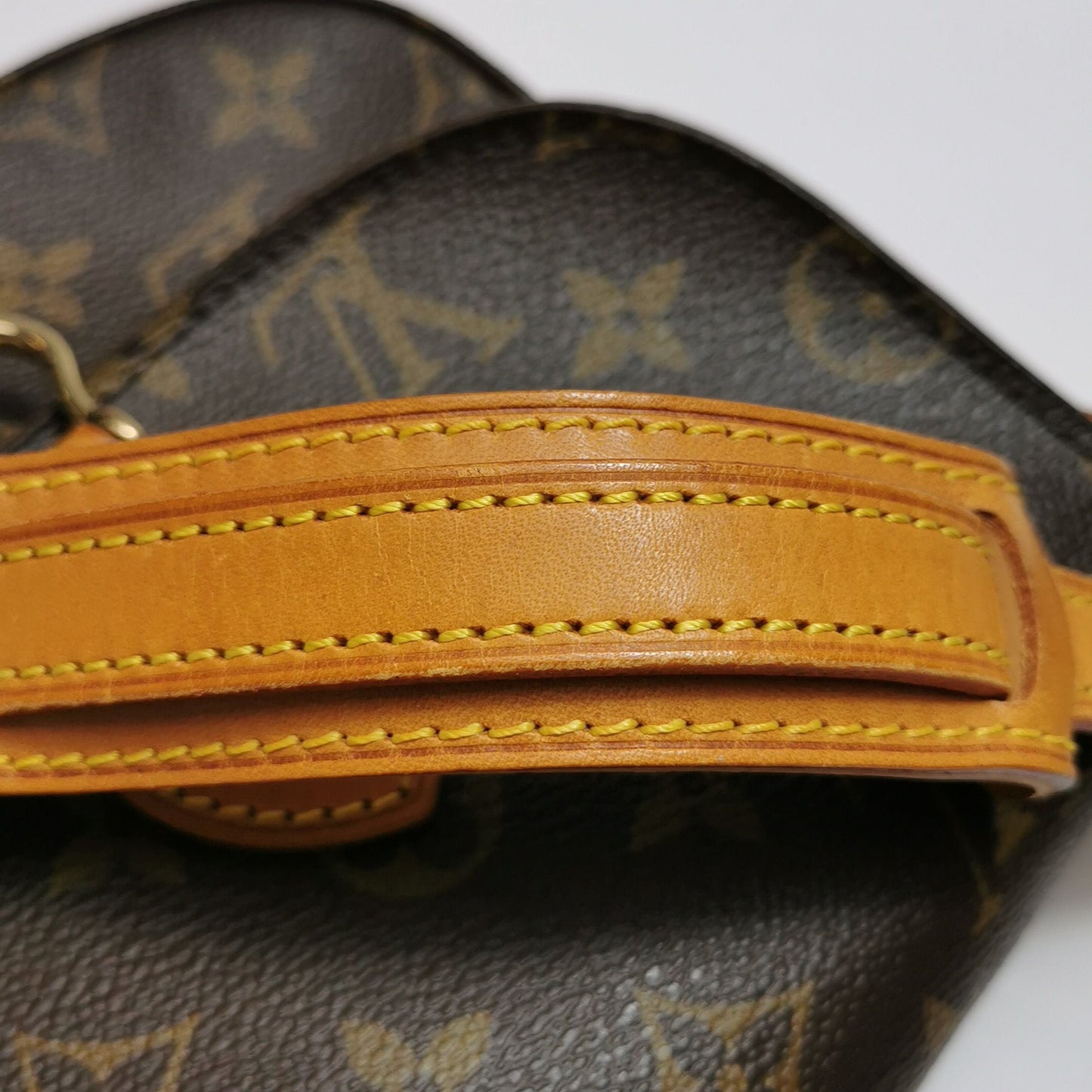 Preloved GLM-Saint Cloud Monogram Print Shield Buckle  Crossbody Bag 037851400091
