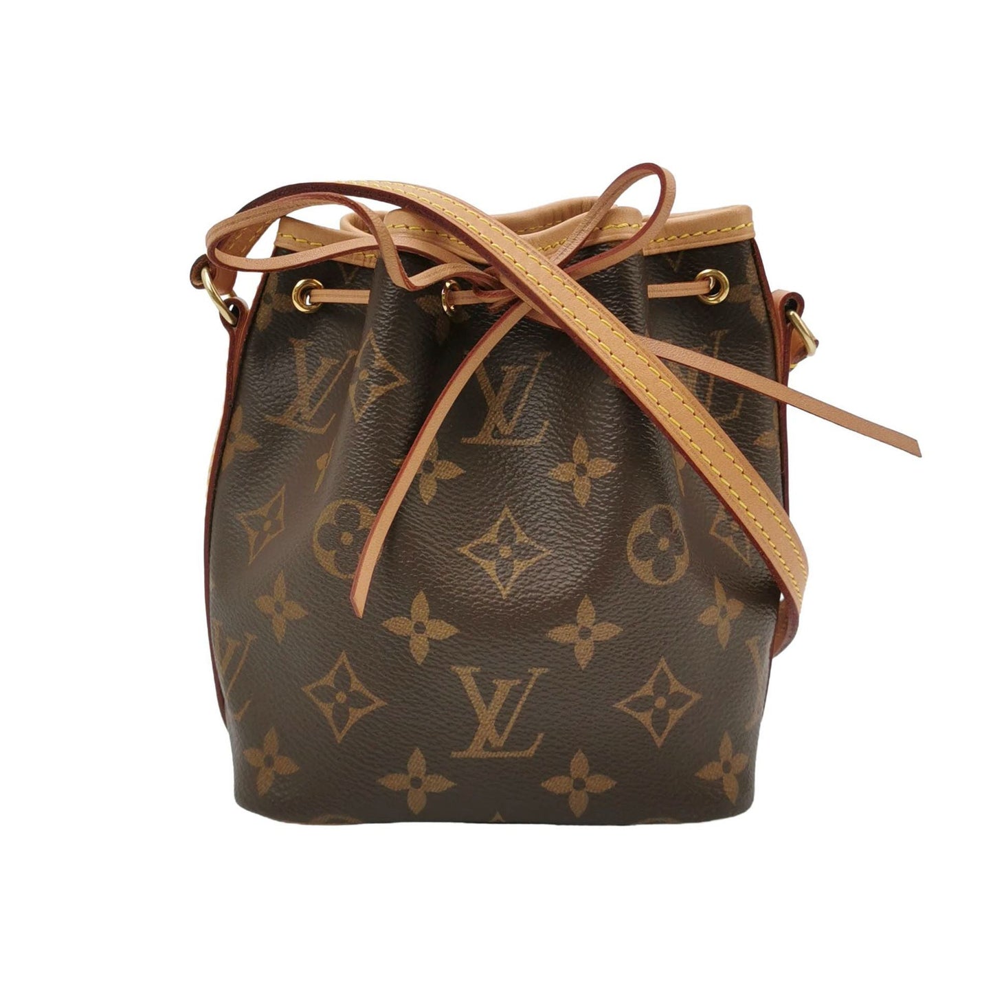 Preloved GLM-NOE Nano Leather Monogram Drawstring Crossbody Bag 250315781106252