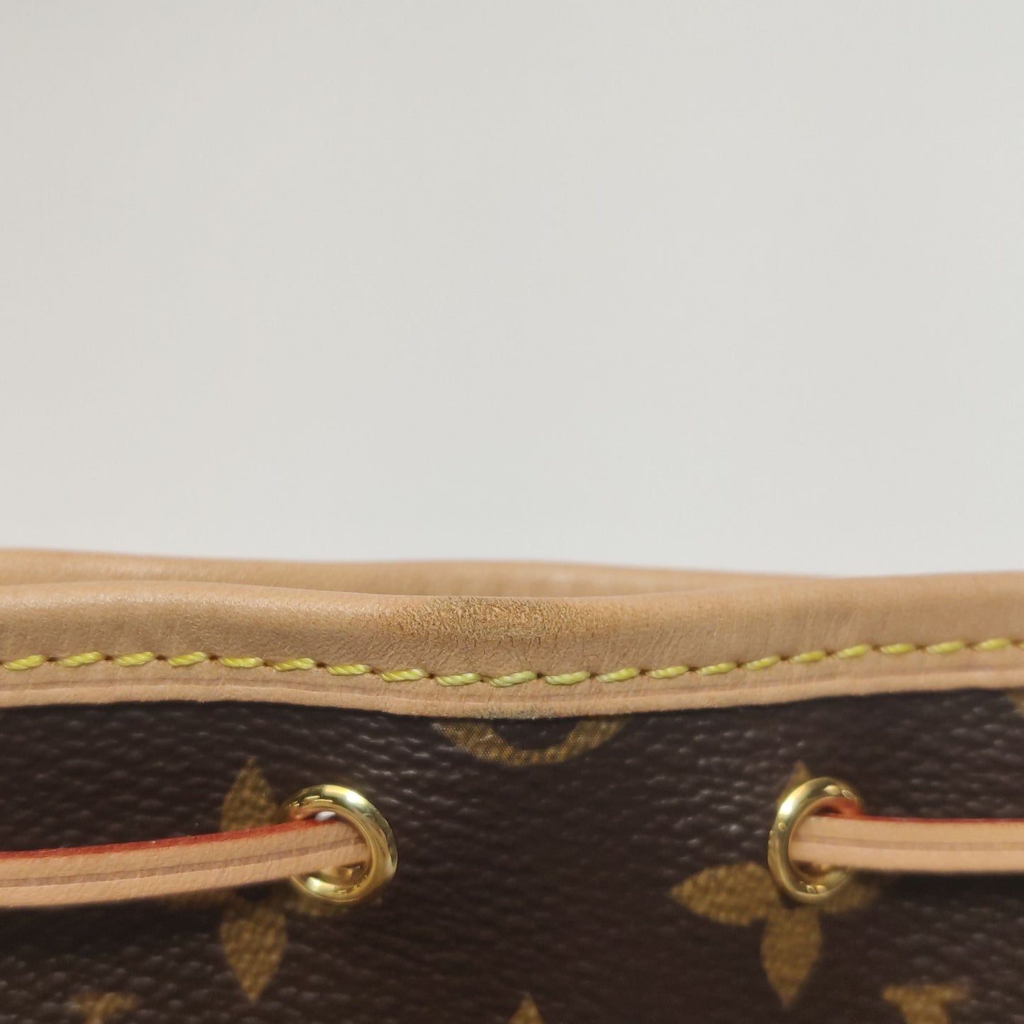 Preloved GLM-NOE Nano Leather Monogram Drawstring Crossbody Bag 250315781106252