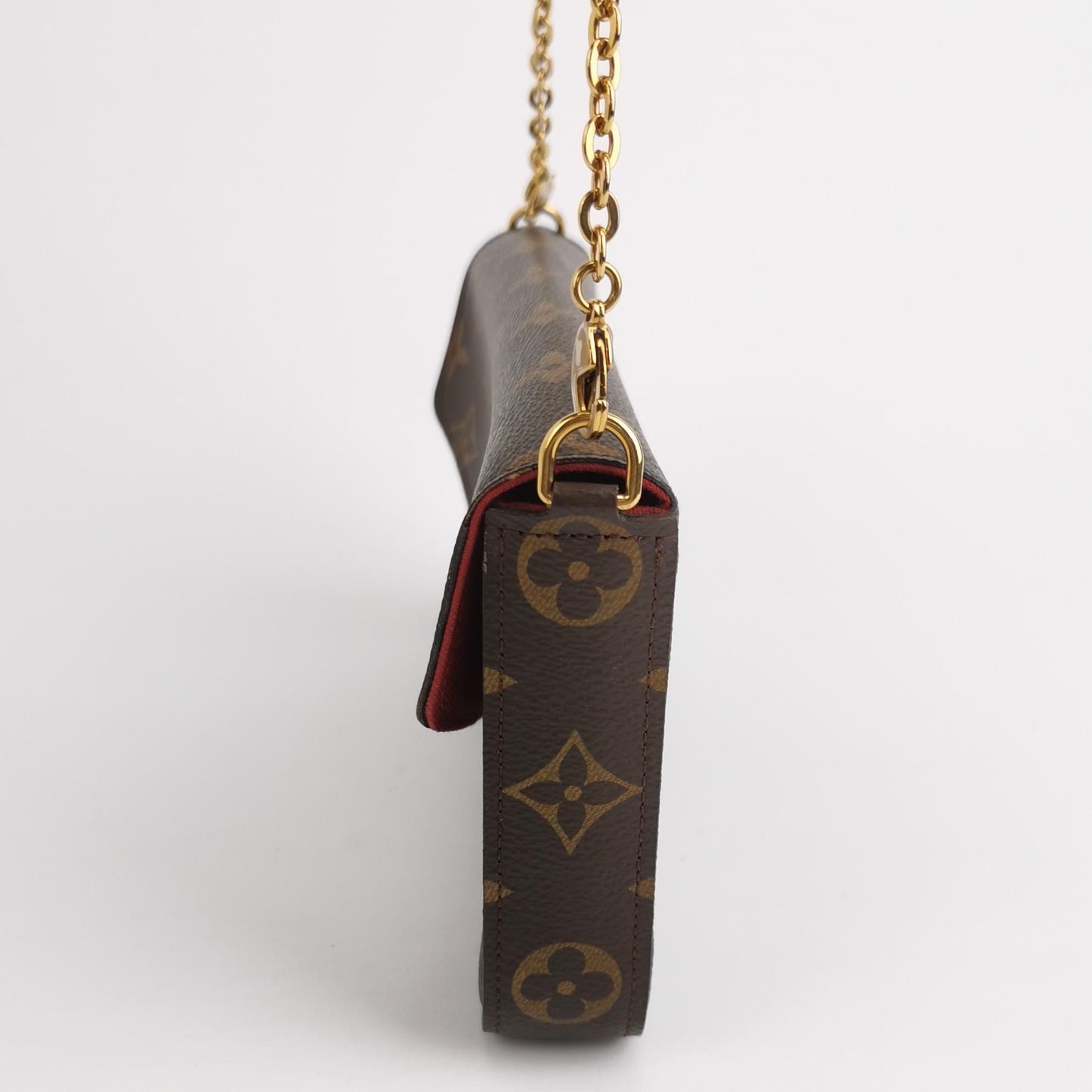 Preloved GLM-Pochette FÃ©licie Trio Small Monogram Print Snap Closure Mother and Child Crossbody Bag 037850600026